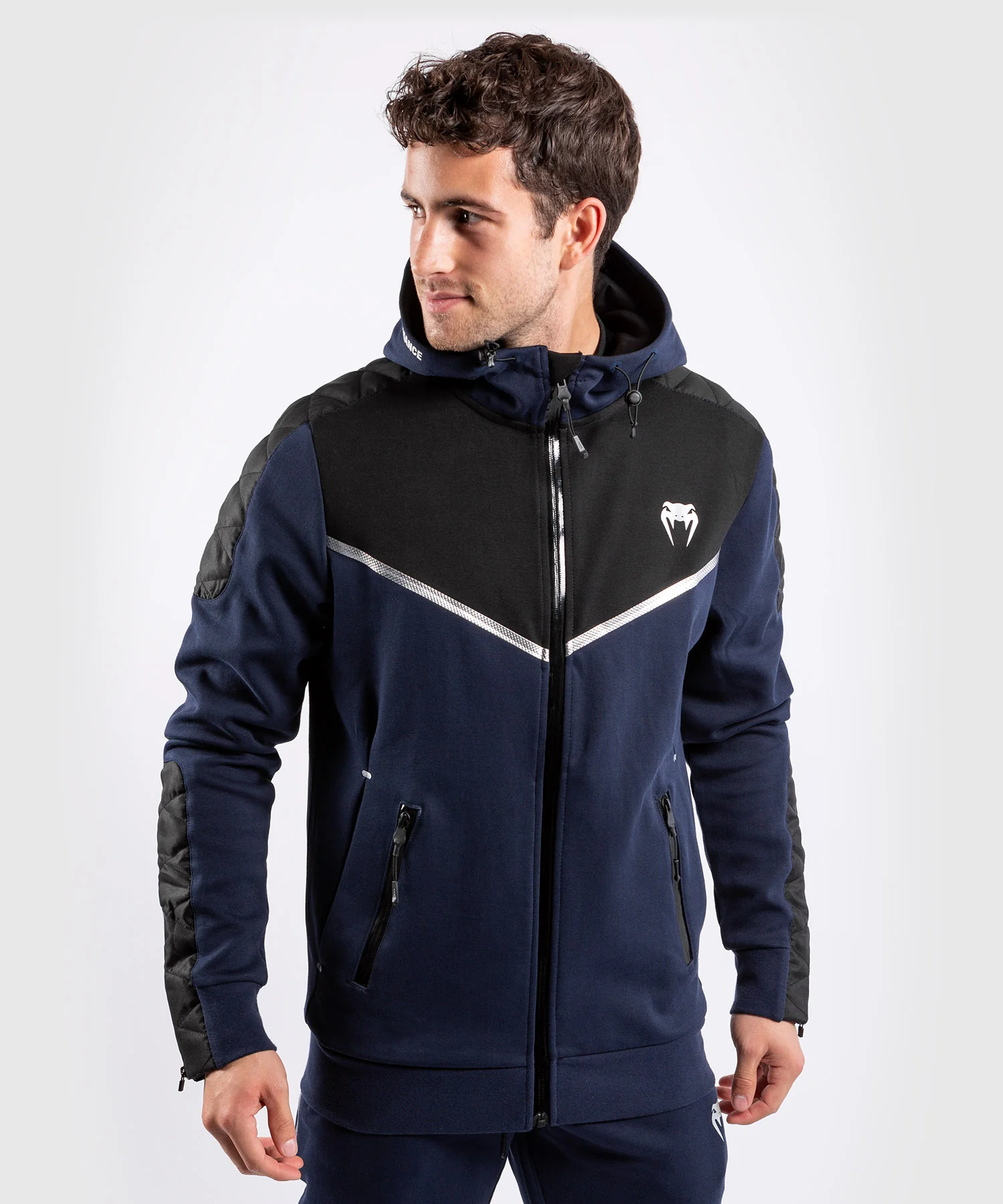 Sudadera Venum Laser Evo - Navy/Silver