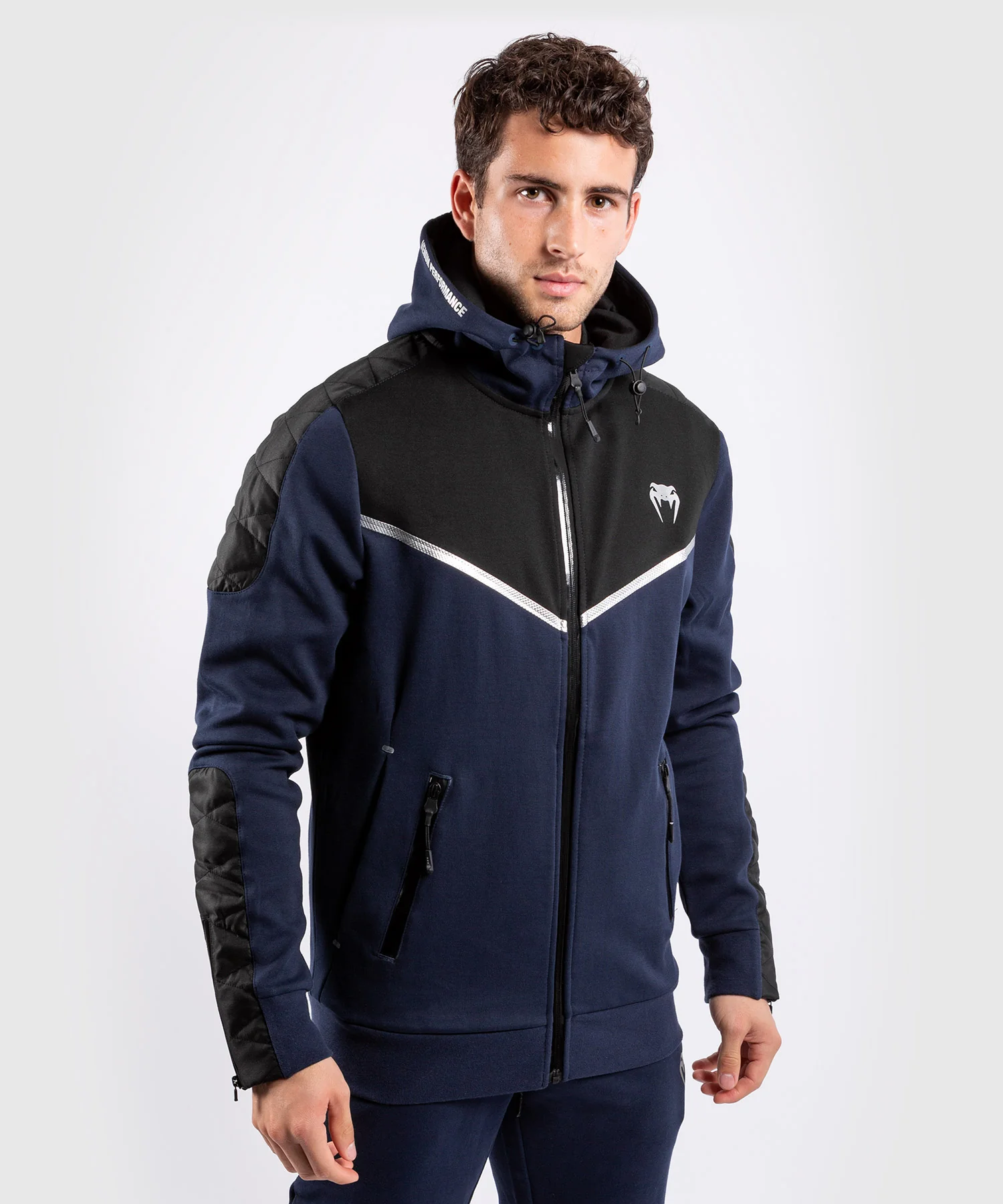 Sudadera Venum Laser Evo - Navy/Silver - Image 3