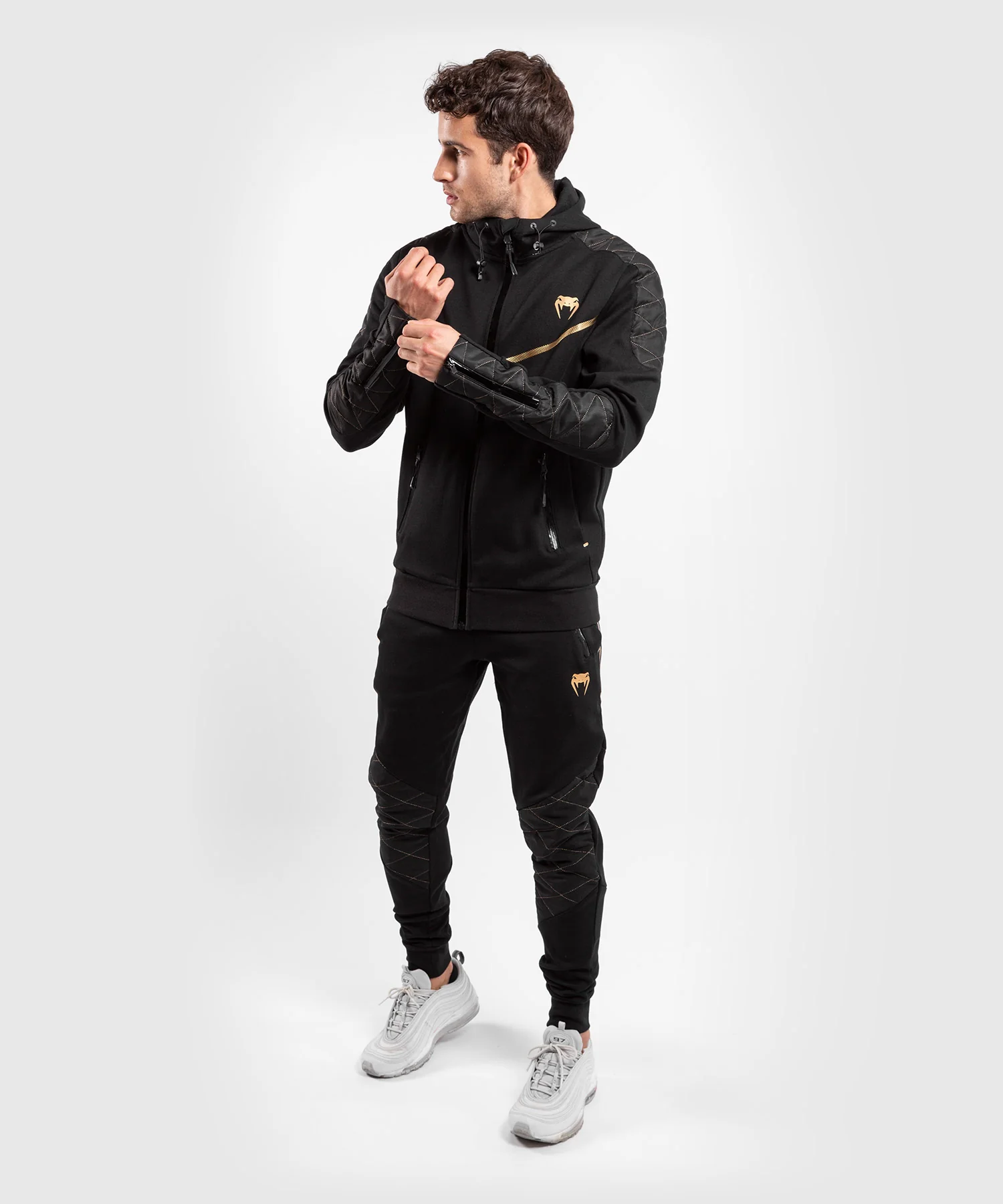 Sudadera Venum Laser Evo - Negro/Oro - Image 10