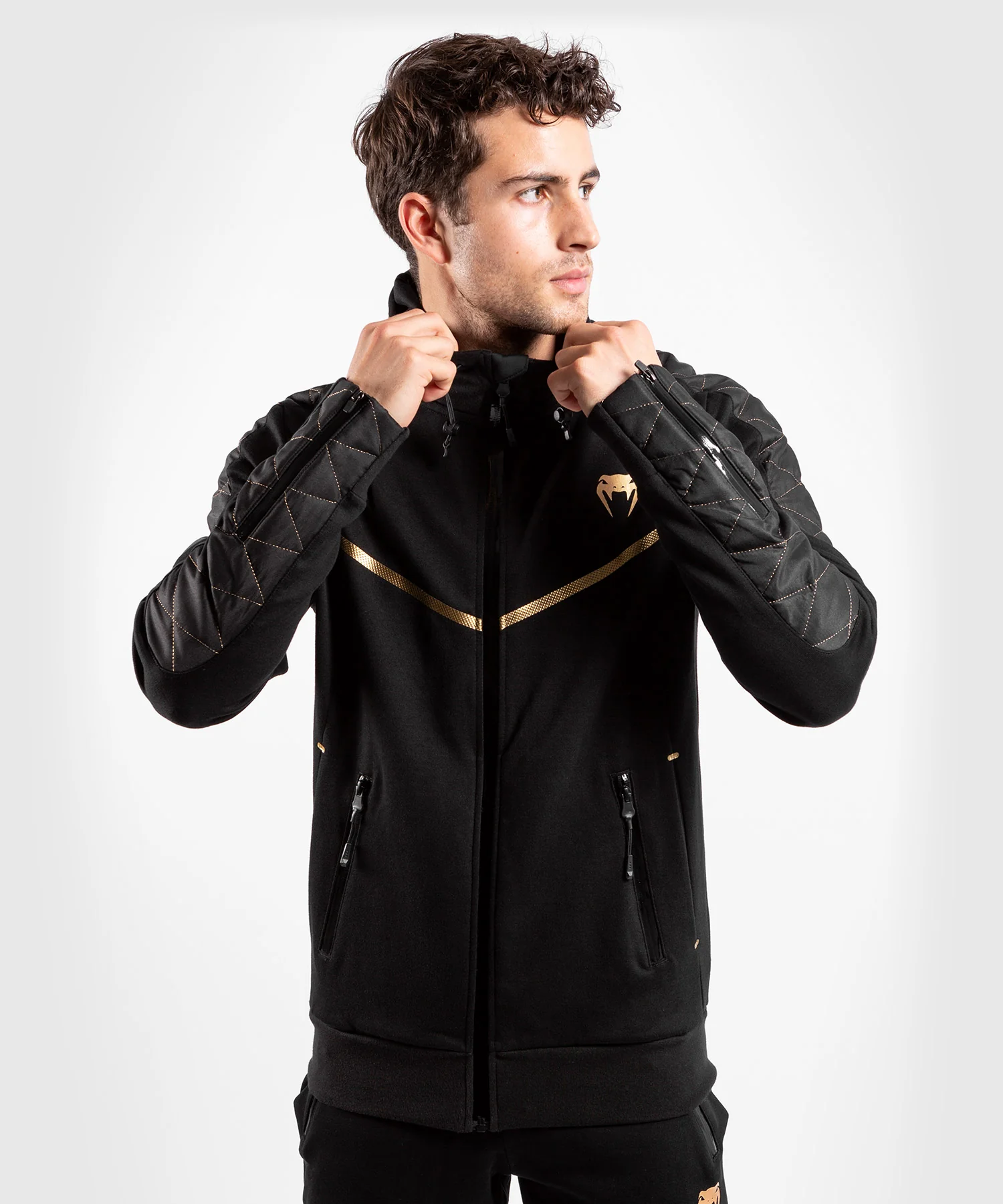 Sudadera Venum Laser Evo - Negro/Oro - Image 3