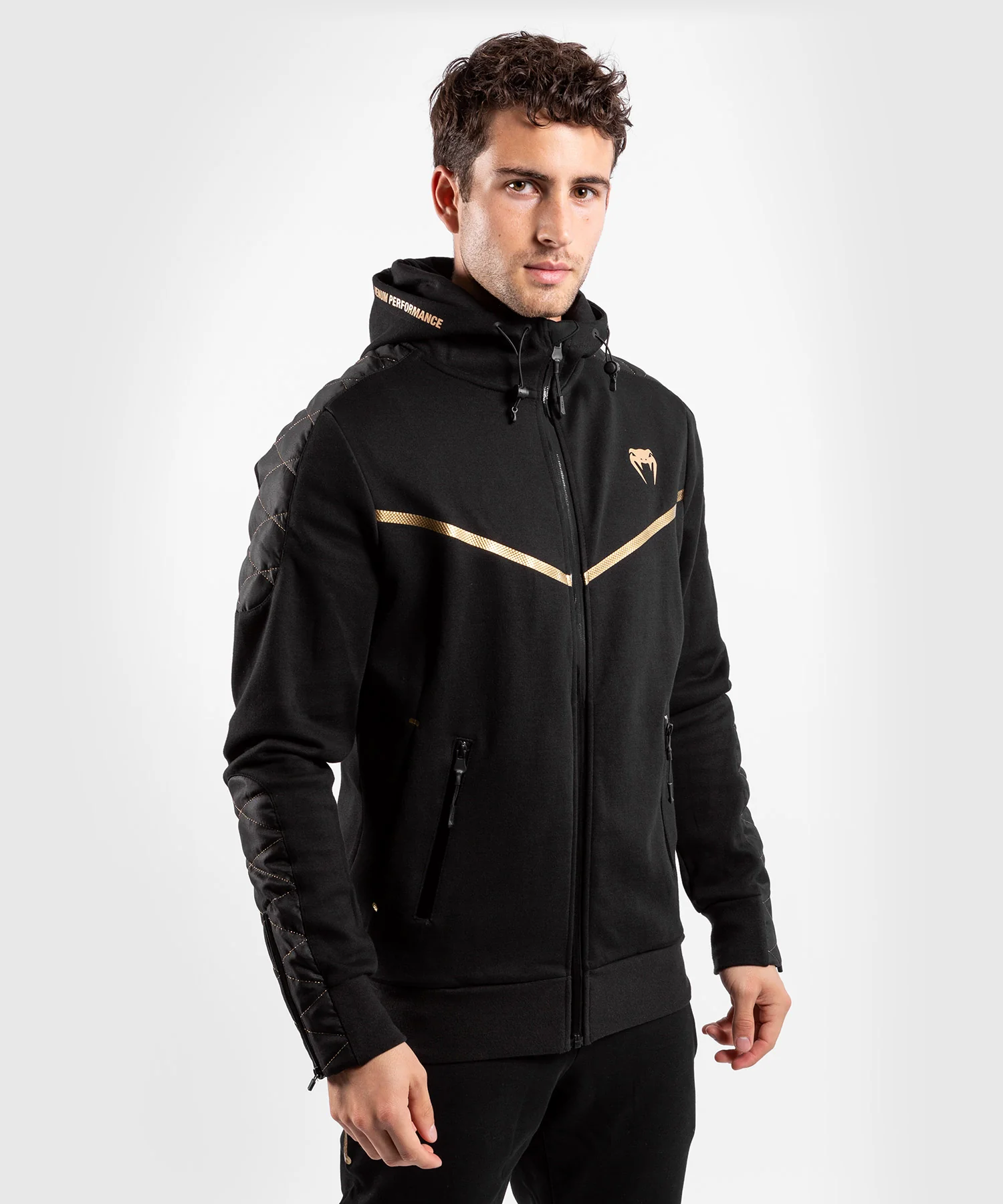 Sudadera Venum Laser Evo - Negro/Oro - Image 4