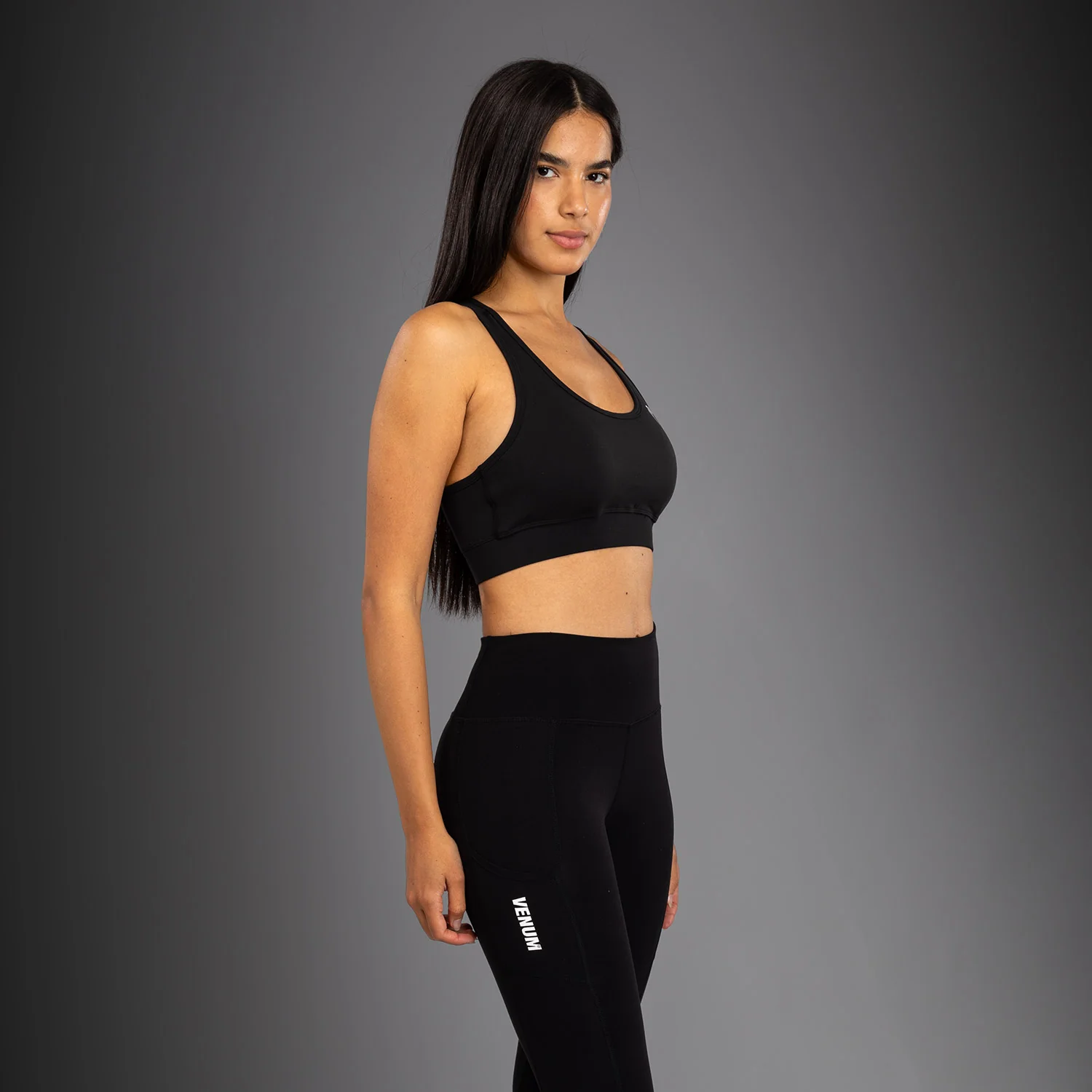 Sujetador Deportivo de Impacto Medio Venum Essential - Negro - Image 4