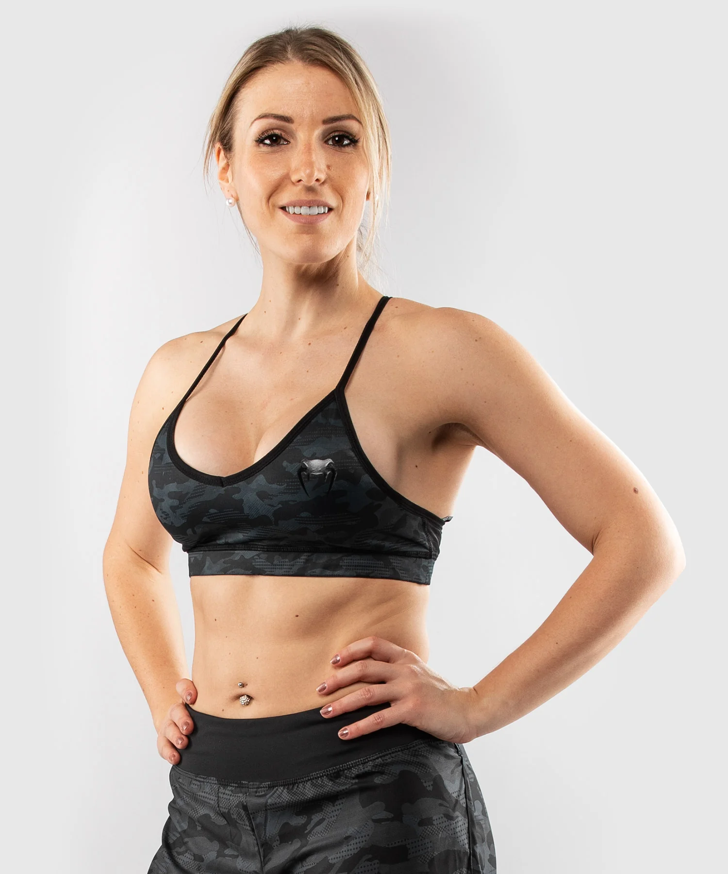 Sujetadores Venum Defender - para mujer - Negro/Negro