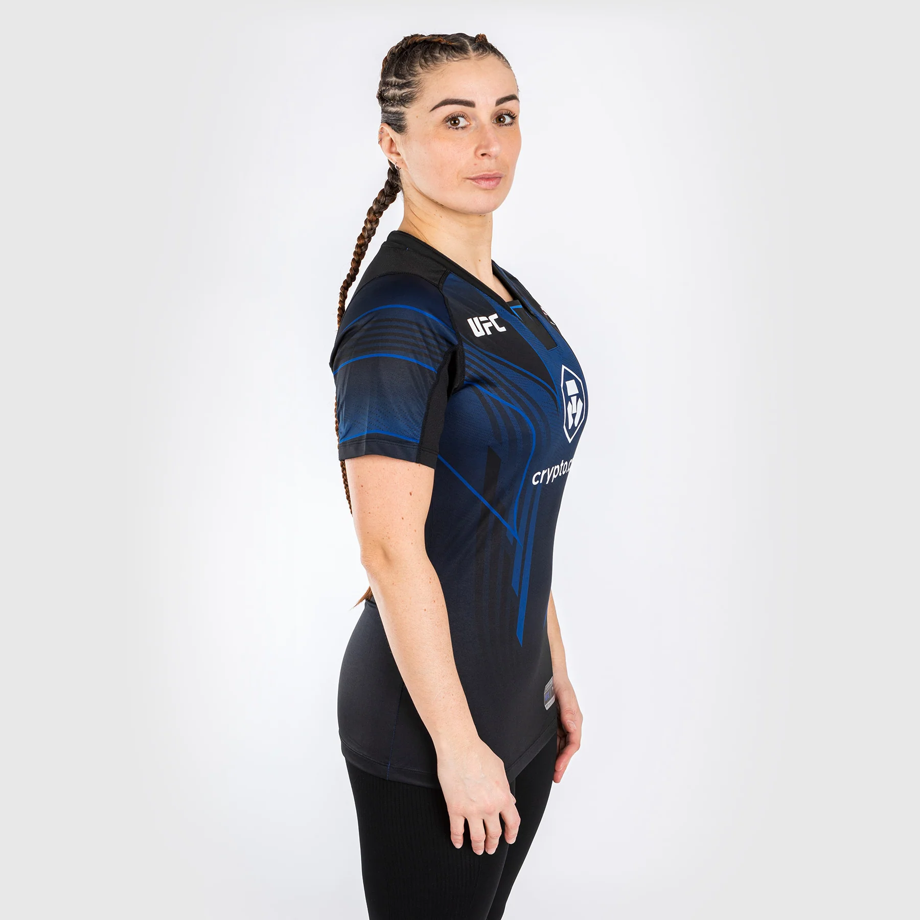 Camiseta UFC Venum personalizada Authentic Fight Night 2.0 para mujer - Midnight Edition - Image 4