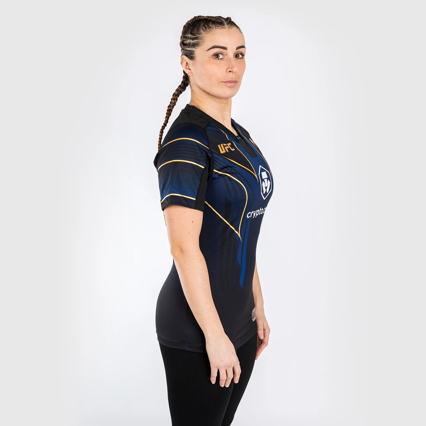 Camiseta UFC Venum personalizada Authentic Fight Night 2.0 para mujer - Midnight Edition - Champion - Image 4