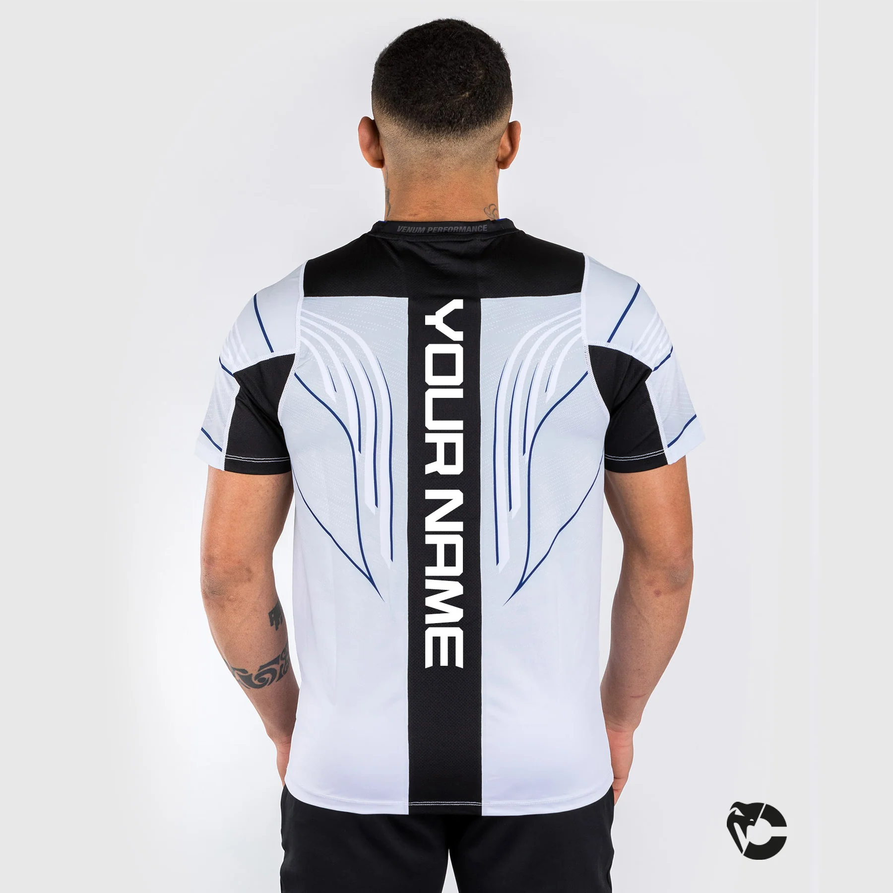 Camiseta UFC Venum personalizada Authentic Fight Night 2.0 para hombre - Midnight Edition - Ice