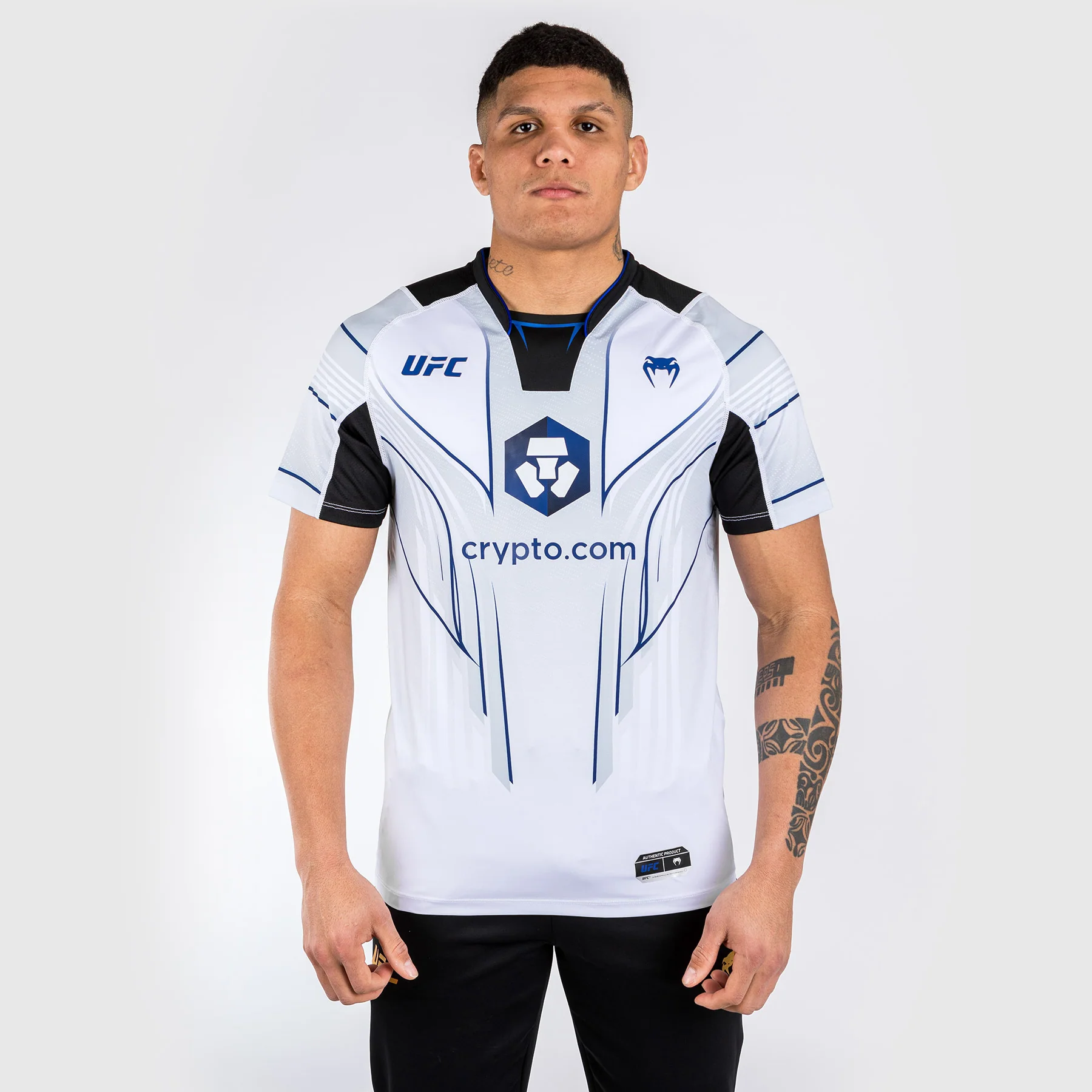 Camiseta UFC Venum personalizada Authentic Fight Night 2.0 para hombre - Midnight Edition - Ice - Image 2