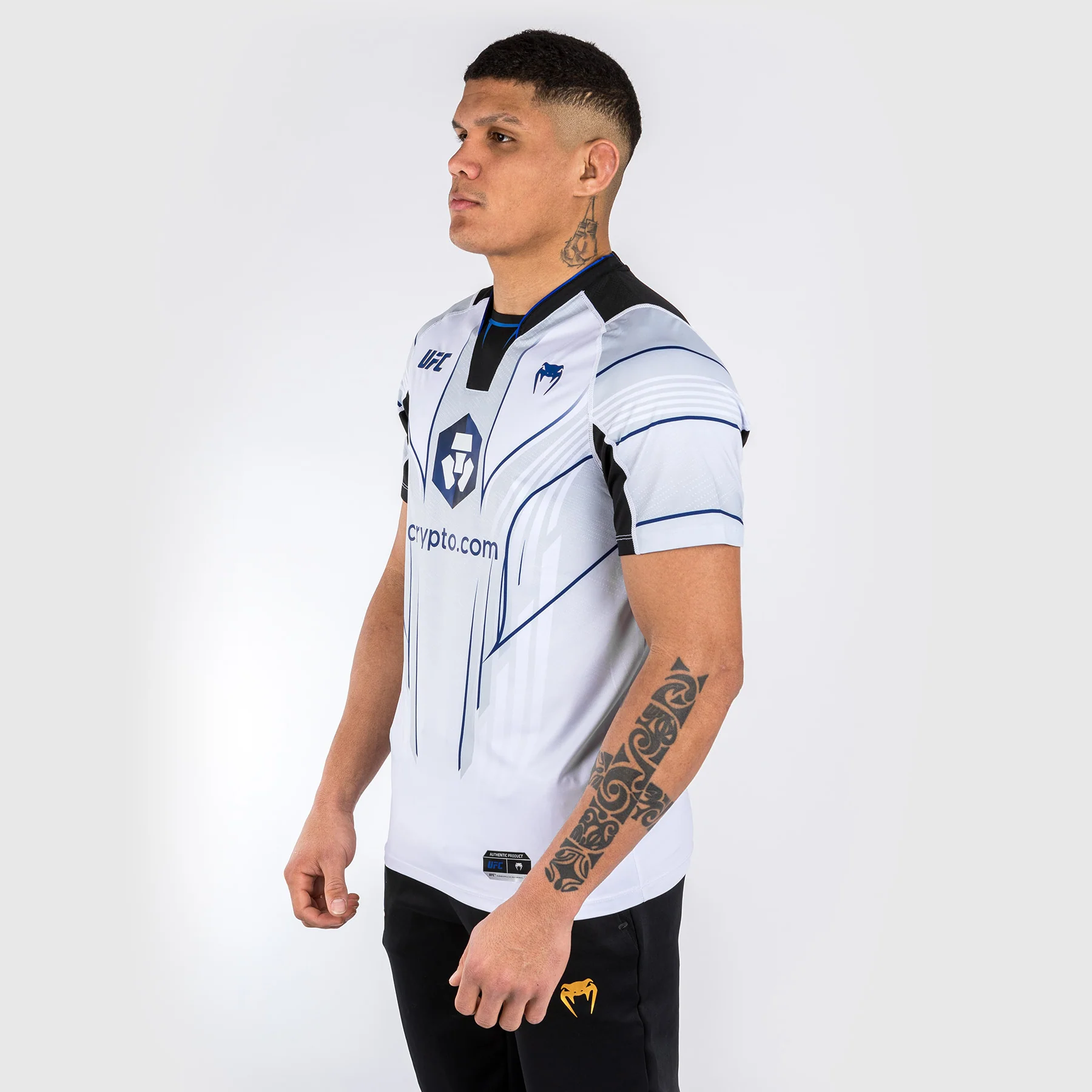 Camiseta UFC Venum personalizada Authentic Fight Night 2.0 para hombre - Midnight Edition - Ice - Image 3