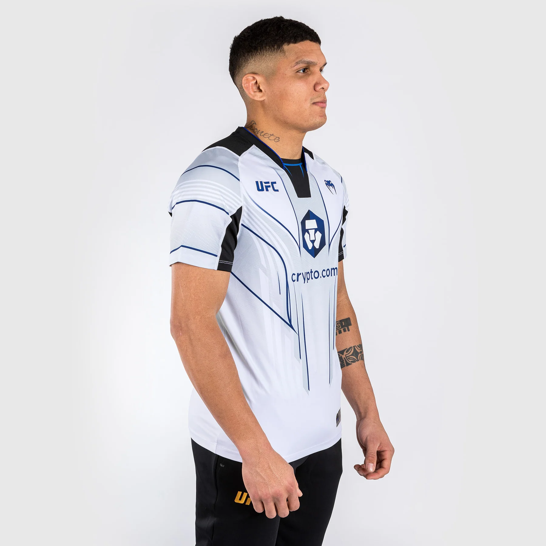 Camiseta UFC Venum personalizada Authentic Fight Night 2.0 para hombre - Midnight Edition - Ice - Image 4