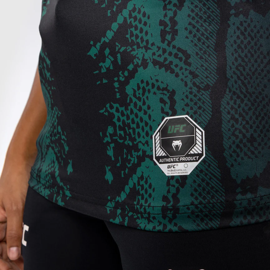 UFC Adrenaline by Venum Personalized Authentic Fight Night Maillot Walkout Mujer - Emerald Edition - Verde/Negro - Image 8