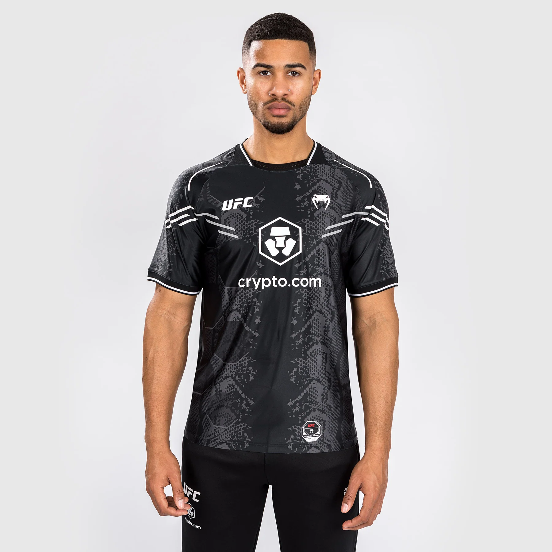 UFC Adrenaline by Venum Authentic Fight Night Camiseta Jersey para Hombre - Negro
