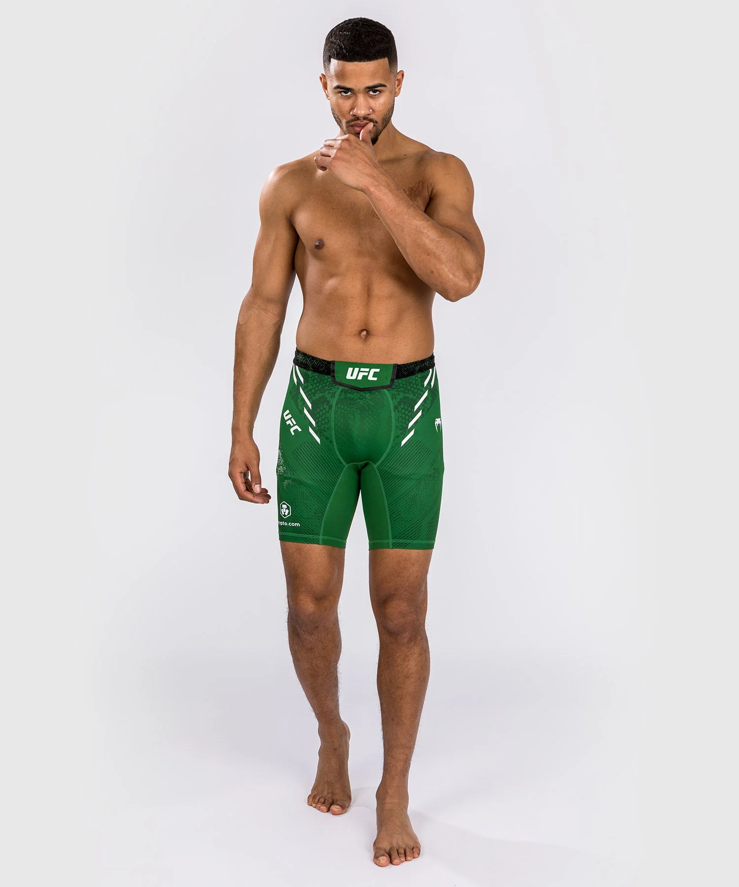 UFC Adrenaline by Venum Authentic Fight Night Pantalón Corto Vale Tudo para Hombre - Verde - Image 4