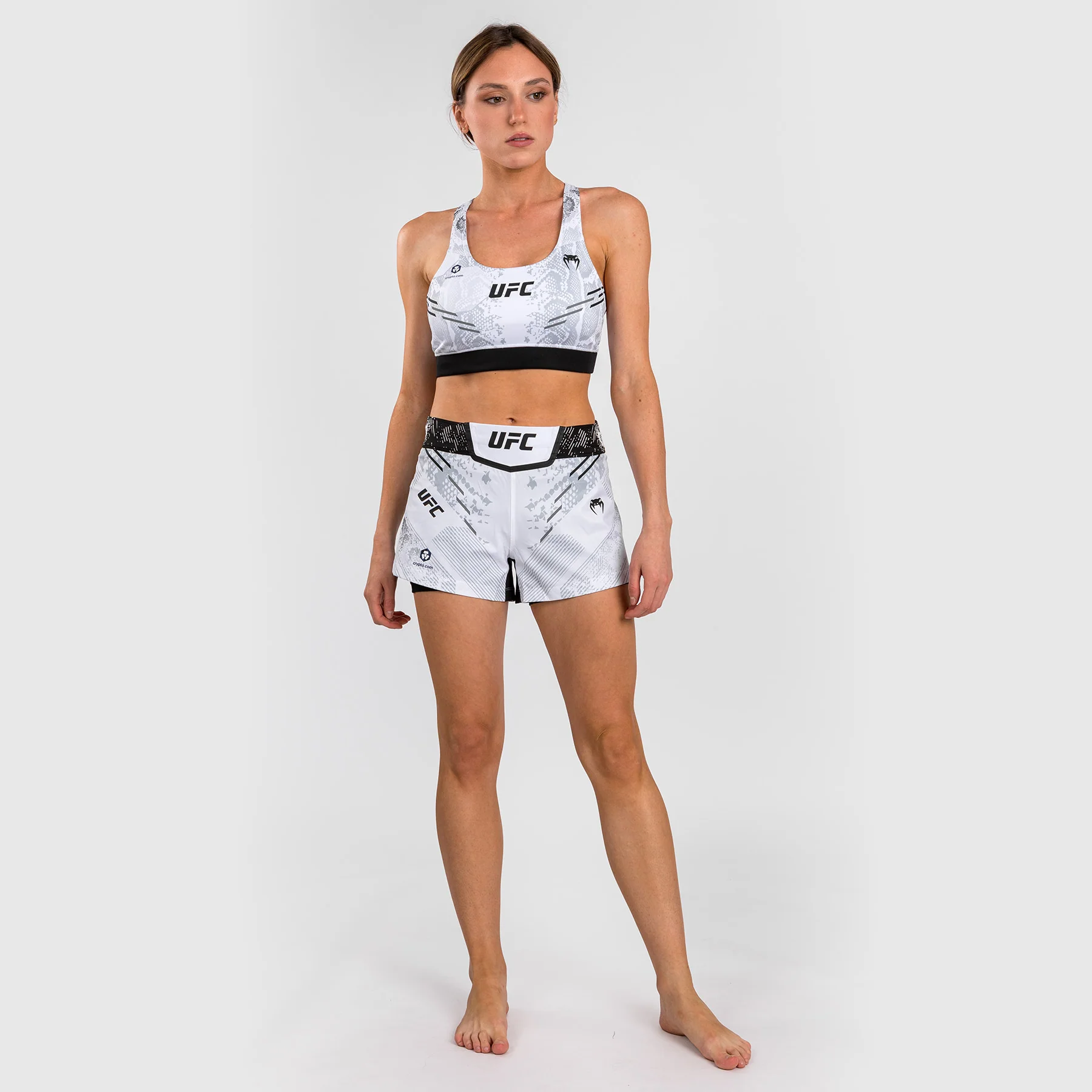 UFC Adrenaline by Venum Authentic Fight Night Short de Combate para Mujer - Blanco - Image 3