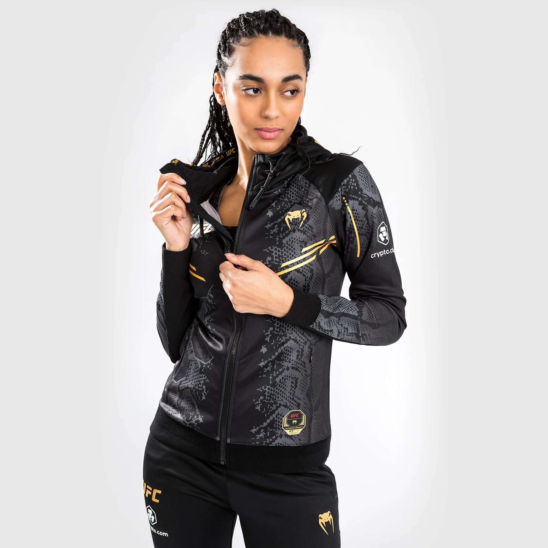 UFC Adrenaline by Venum Authentic Fight Night Sudadera con capucha Walkout para Mujer - Champion - Image 3