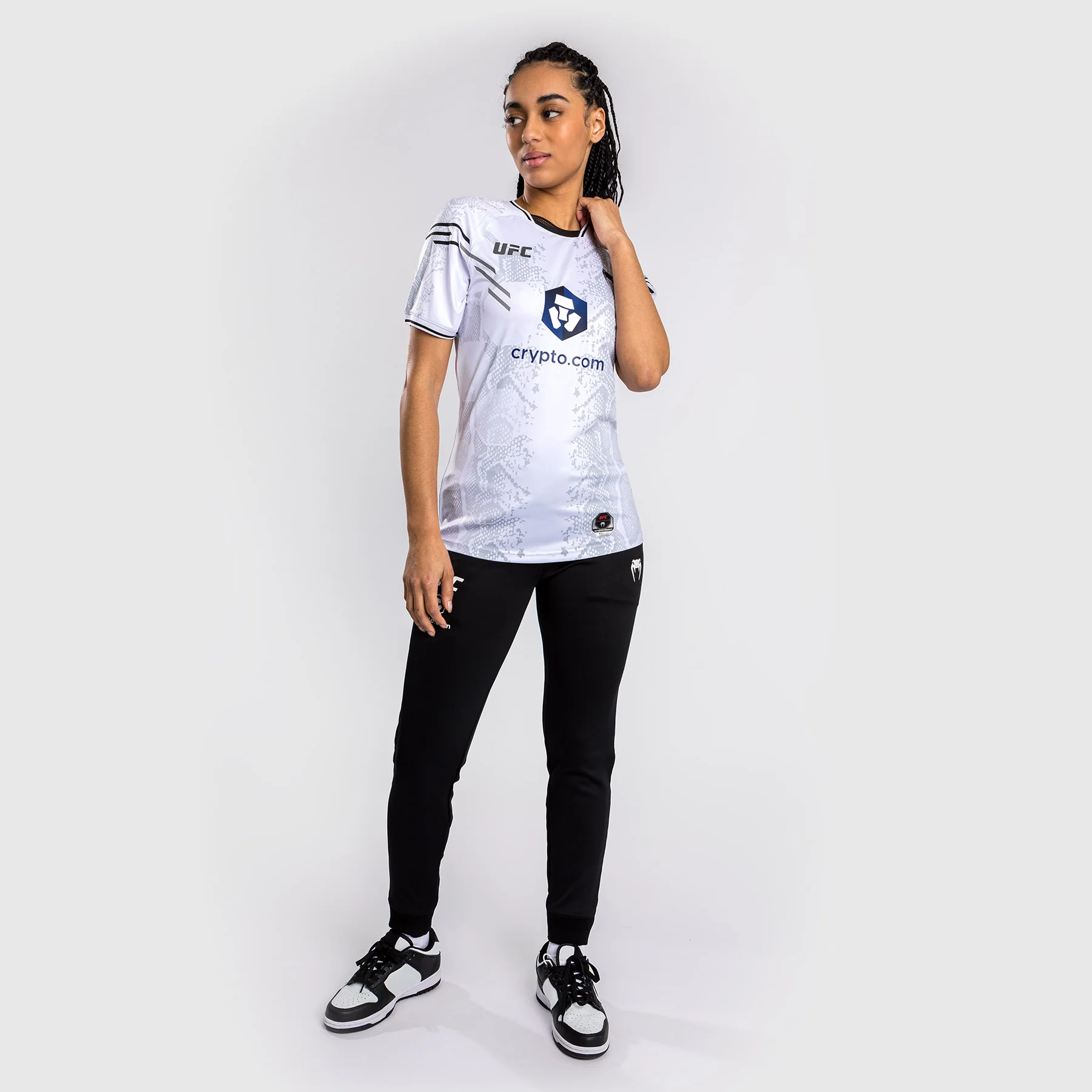 UFC Adrenaline by Venum Authentic Fight Night T-shirt Walkout para Mujer - Blanco - Image 3