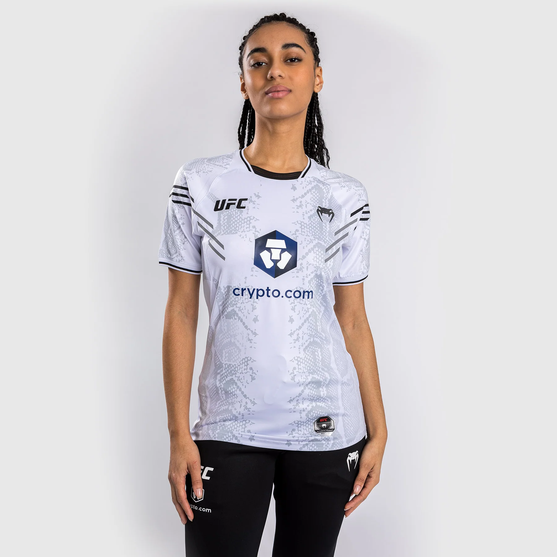 UFC Adrenaline by Venum Authentic Fight Night T-shirt Walkout para Mujer - Blanco - Image 5