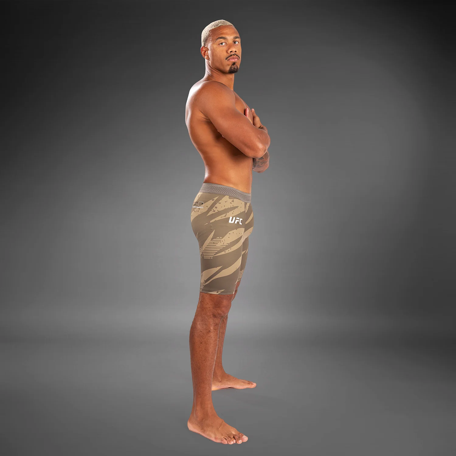 UFC Adrenaline By Venum Fight Week Hombre Vale Tudo Short - Desert Camo - Image 3