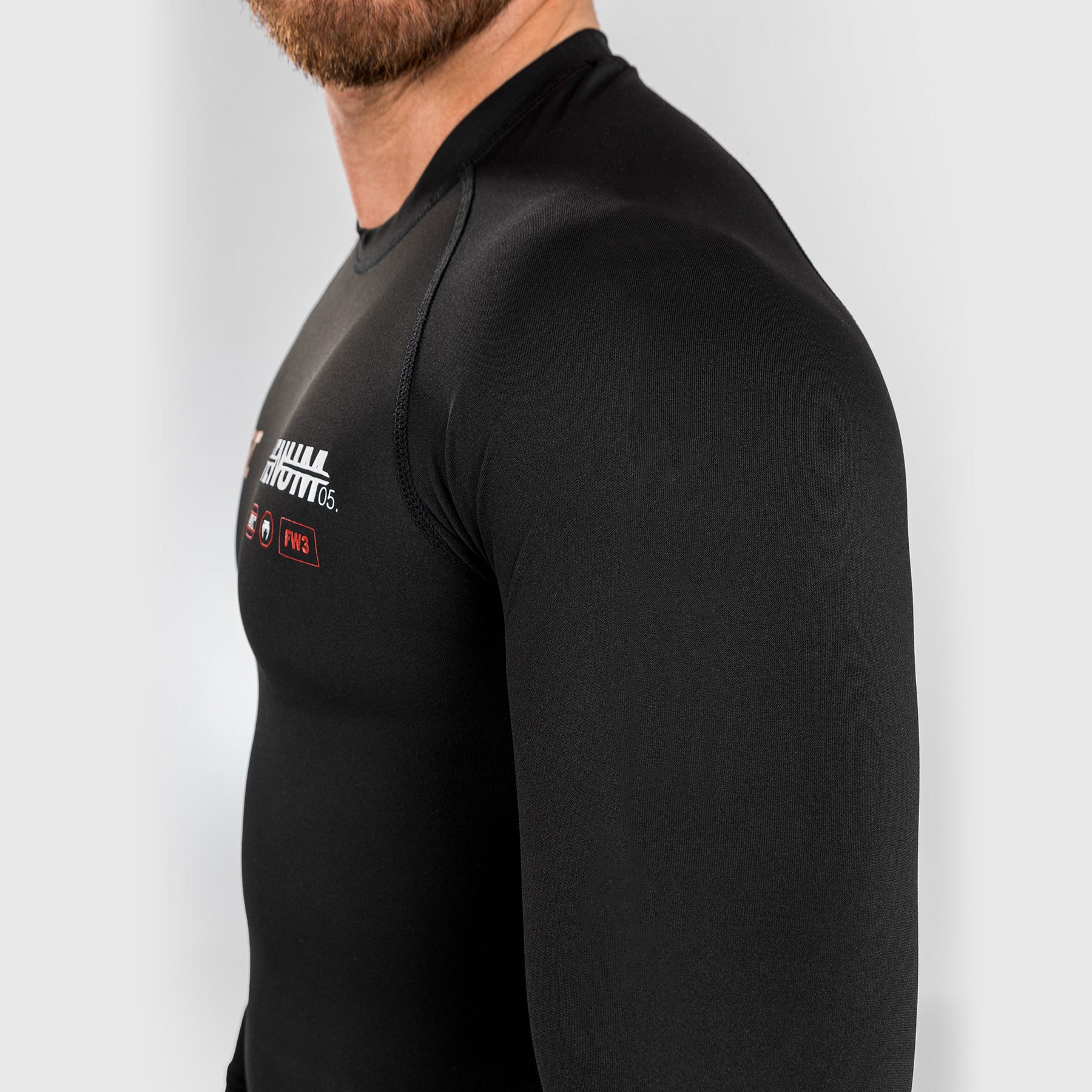 UFC Adrenaline by Venum Fight Week Lycra de manga larga de alto rendimiento para Hombre - Negra - Image 8