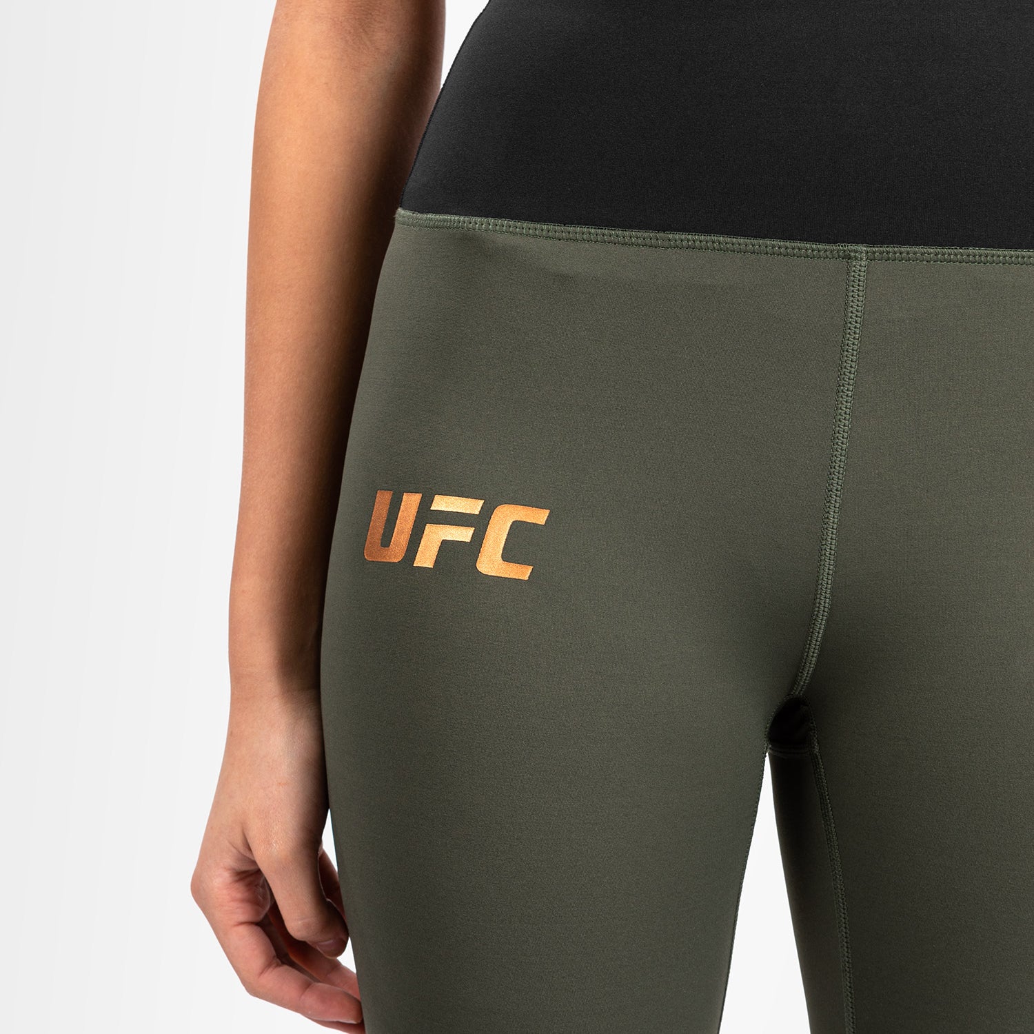 UFC Adrenaline by Venum Fight Week Performance Tight para Mujer - Caqui/Bronce - Image 6