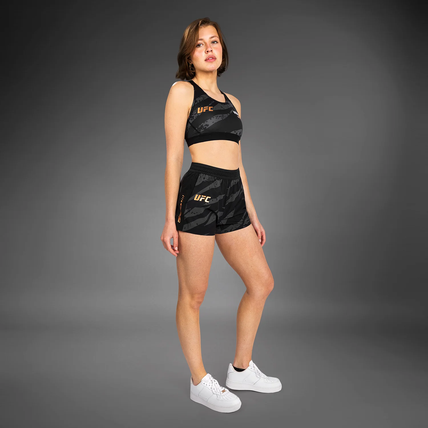UFC Adrenaline By Venum Fight Week Pantalones Cortos de Rendimiento para Mujer - Urban Camo - Image 4