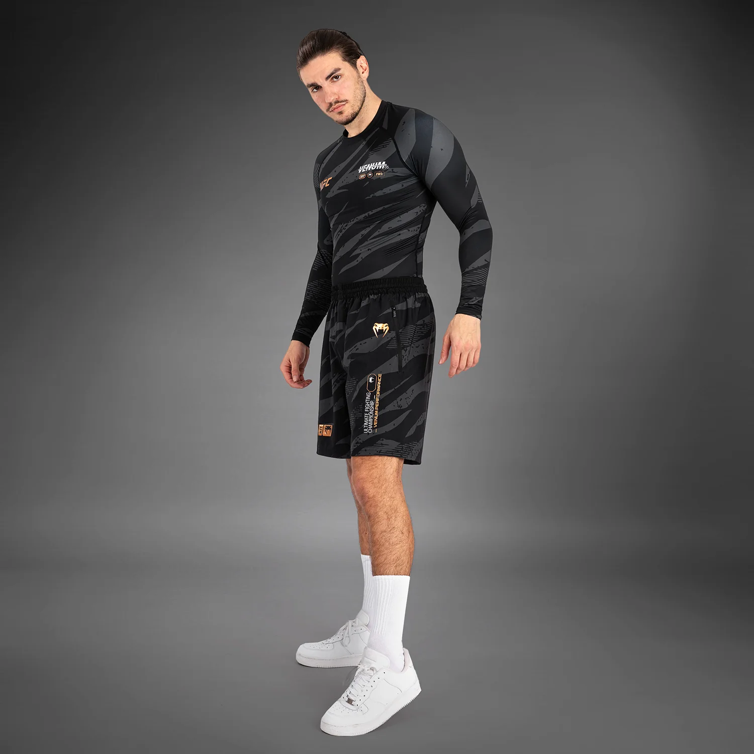 UFC Adrenaline By Venum Fight Week Performance Pantalón Corto para Hombre - Urban Camo