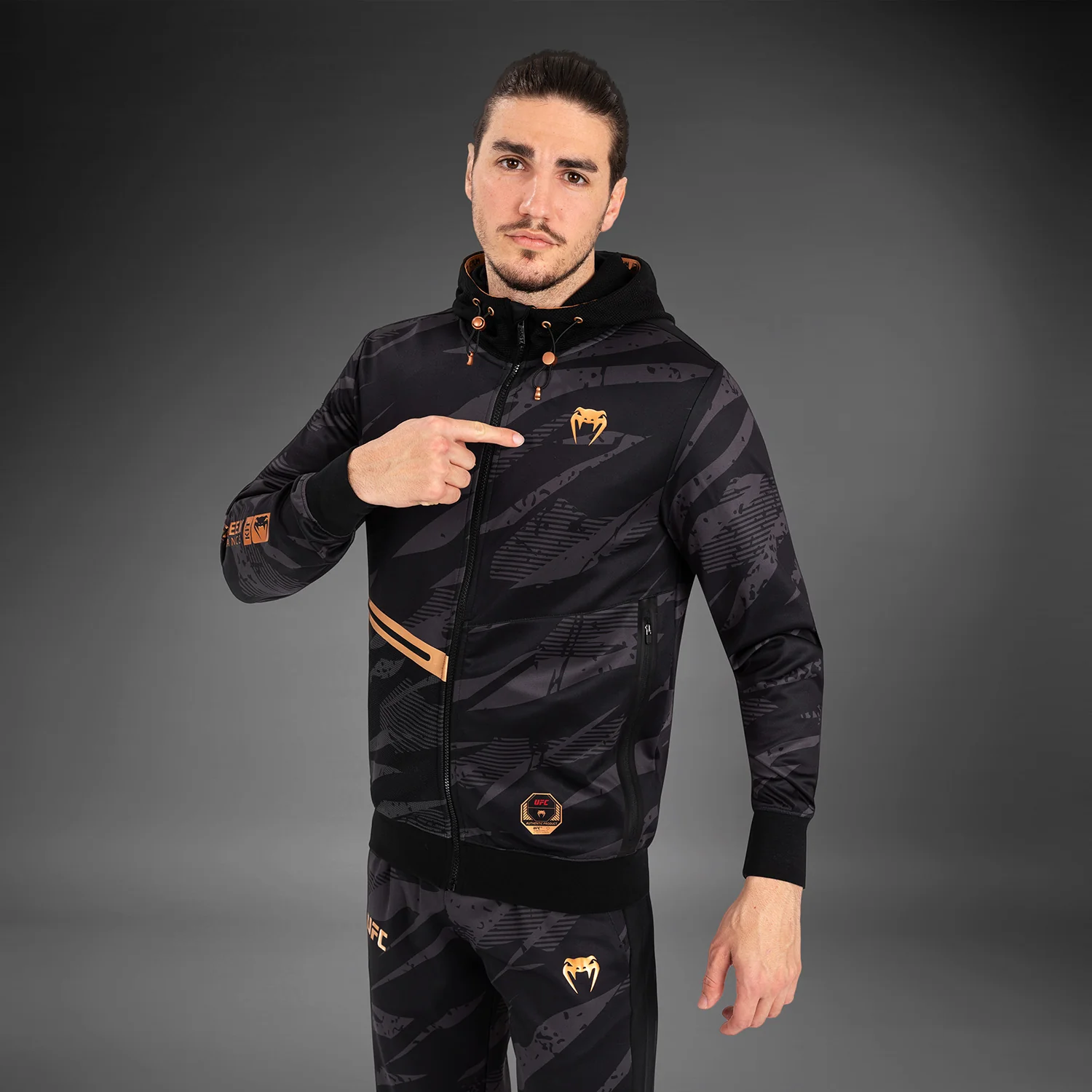 UFC Adrenaline By Venum Fight Week Sudadera Con Capucha para Hombre - Urban Camo