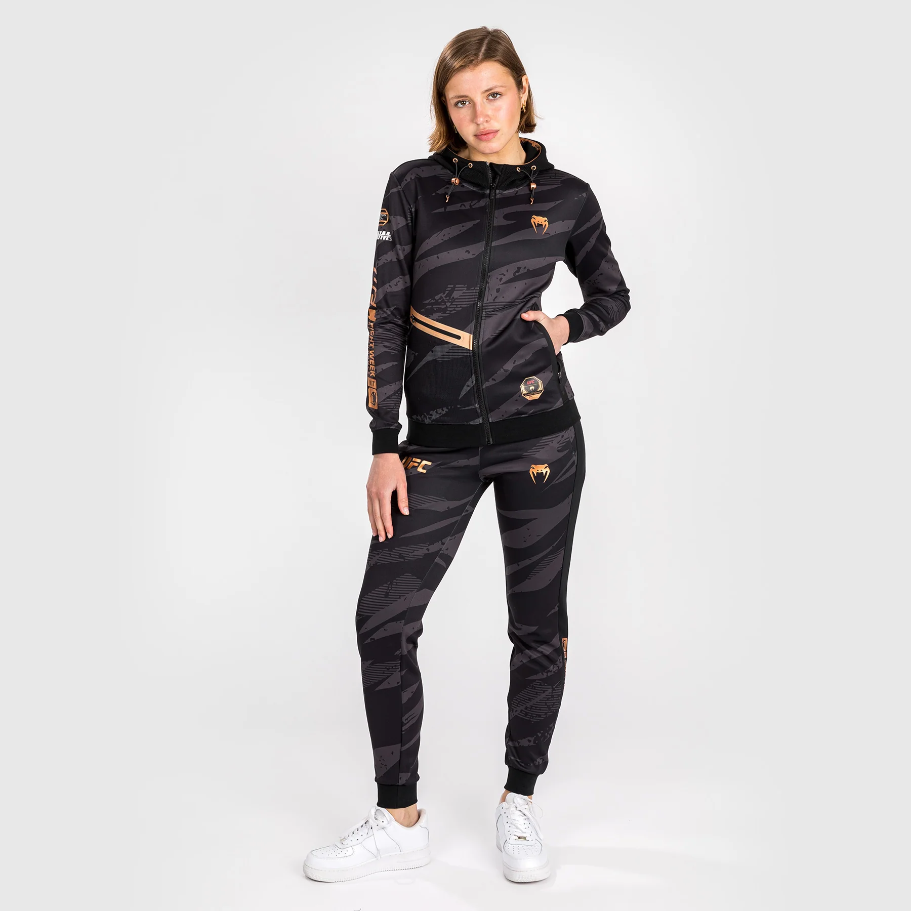 UFC Adrenaline By Venum Fight Week Sudadera Con Capucha para Mujer - Urban Camo - Image 2