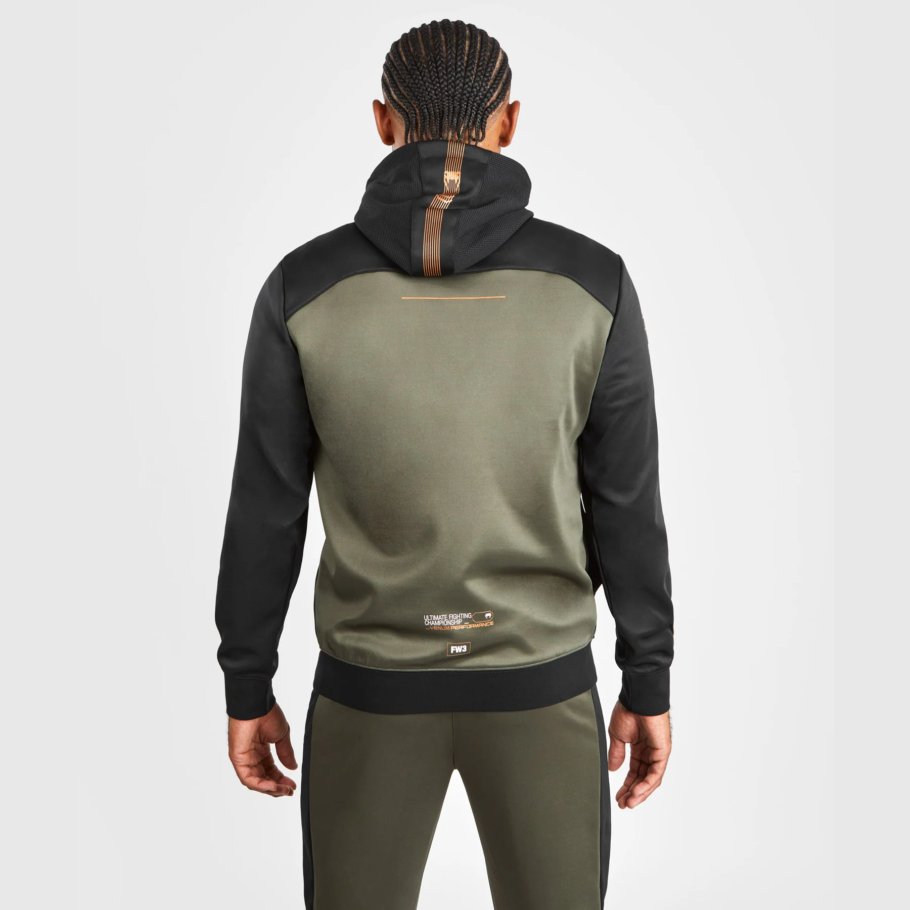 UFC Adrenaline by Venum Fight Week Sudadera con capucha y cremallera para Hombre - Caqui/Bronce - Image 3