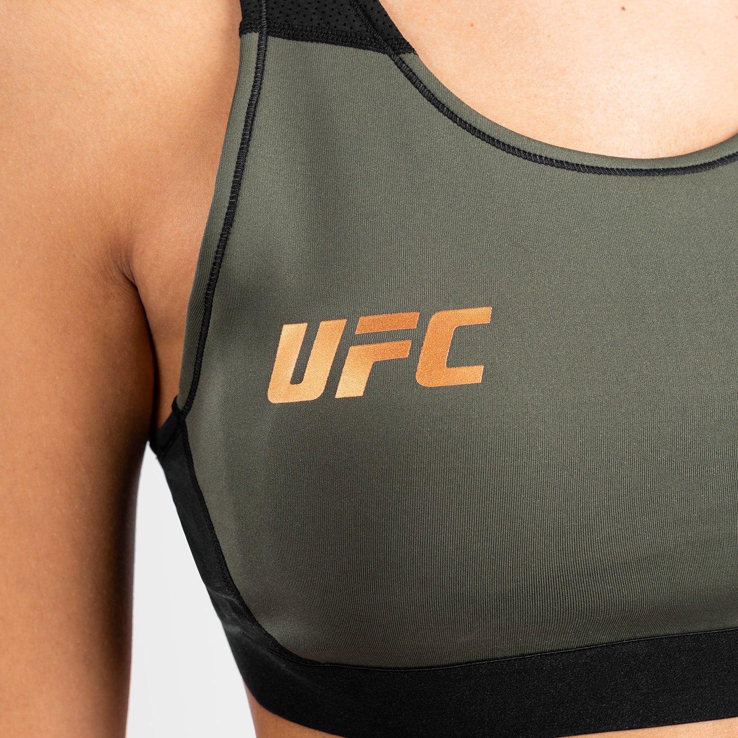 UFC Adrenaline by Venum Fight Week Sujetador deportivo para Mujer - Caqui/Bronce - Image 4