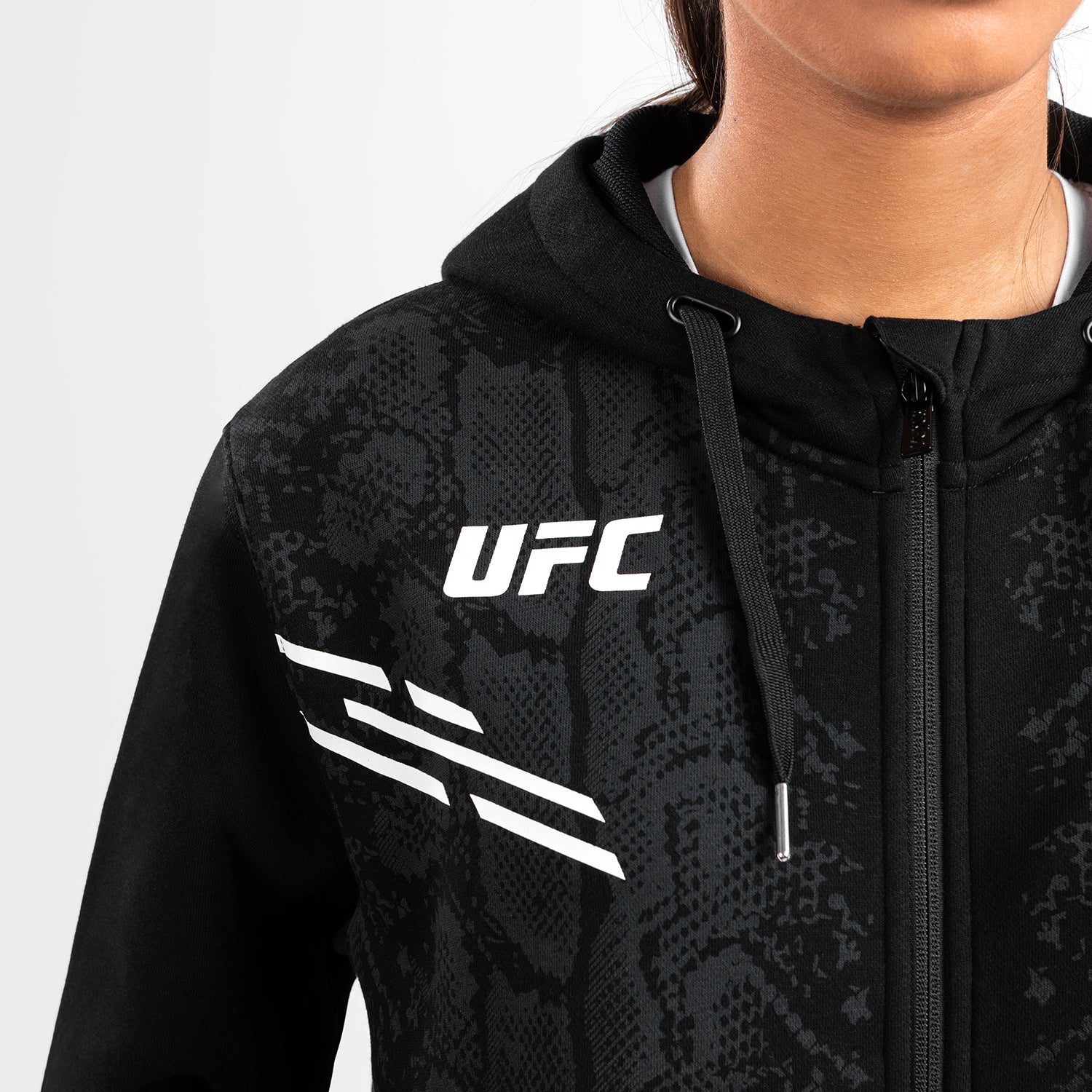 UFC Adrenaline by Venum Replica Sudadera con Capucha y Cremallera para Mujer - Negro - Image 2