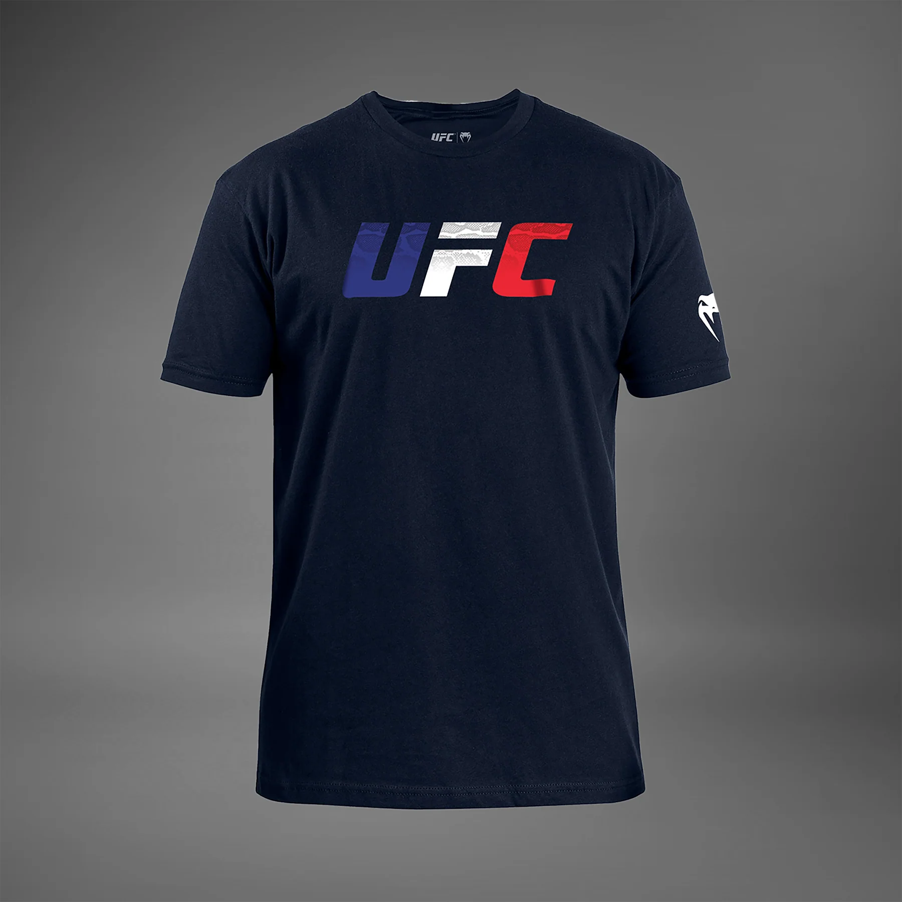 UFC Unrivaled by Venum French Flag Camiseta para Hombres - Azul Marino