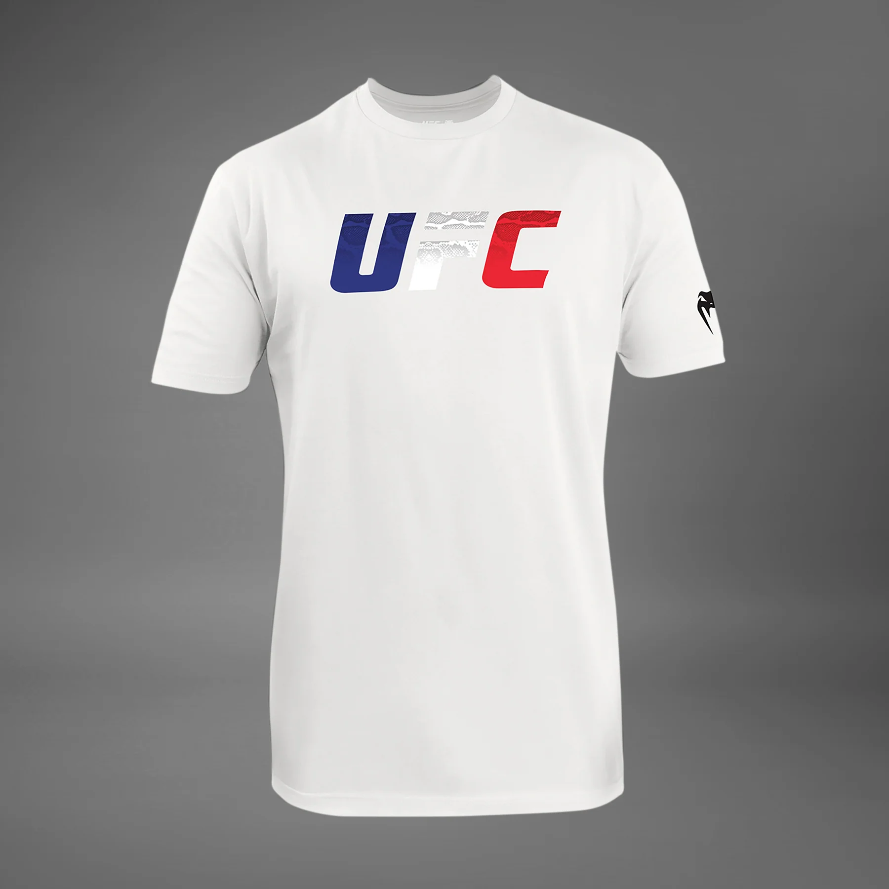 UFC Unrivaled by Venum French Flag Camiseta para Hombres - Blanca
