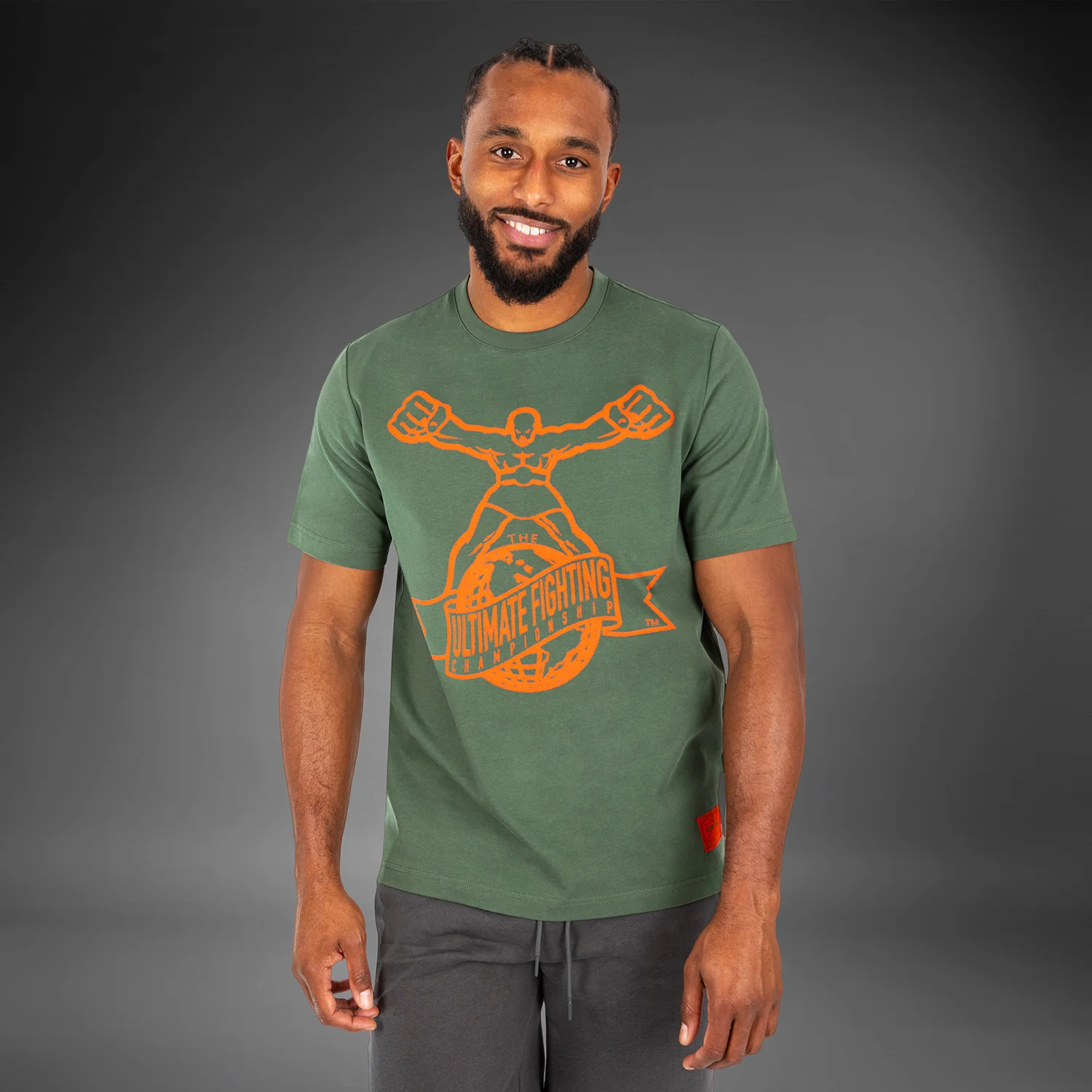 UFC by Venum Ulti-Man Camiseta - Caqui/Naranja - Image 3