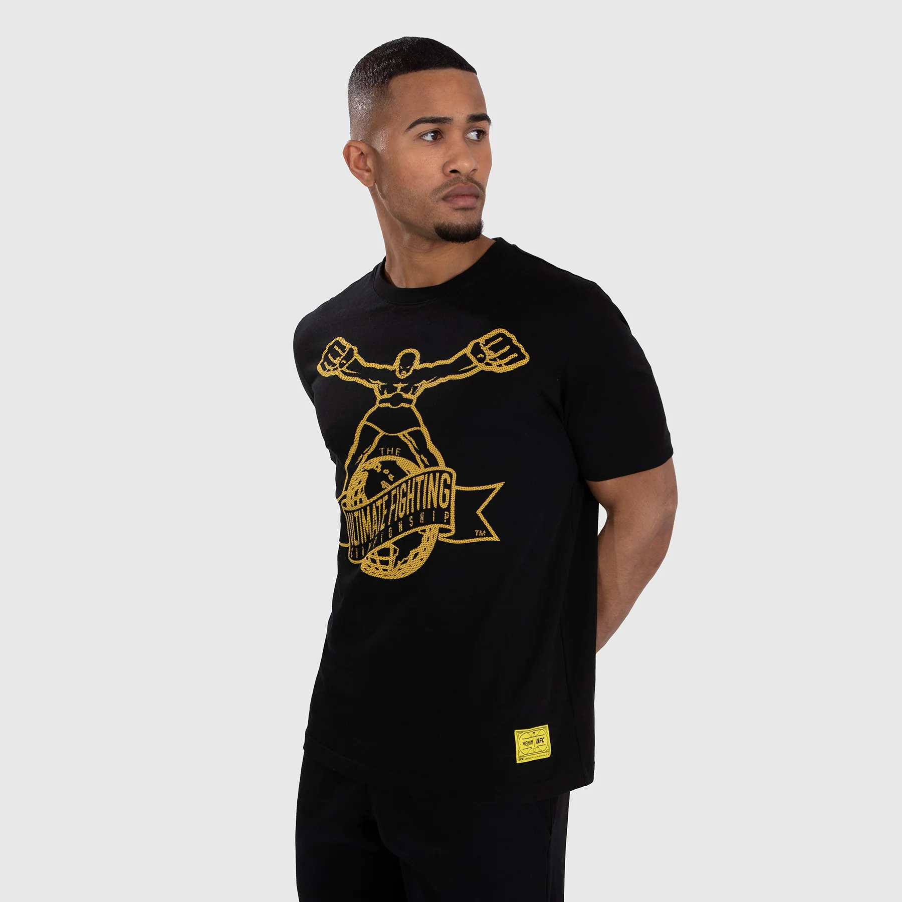 UFC by Venum Ulti-Man Camiseta - Negro/Amarillo - Image 2