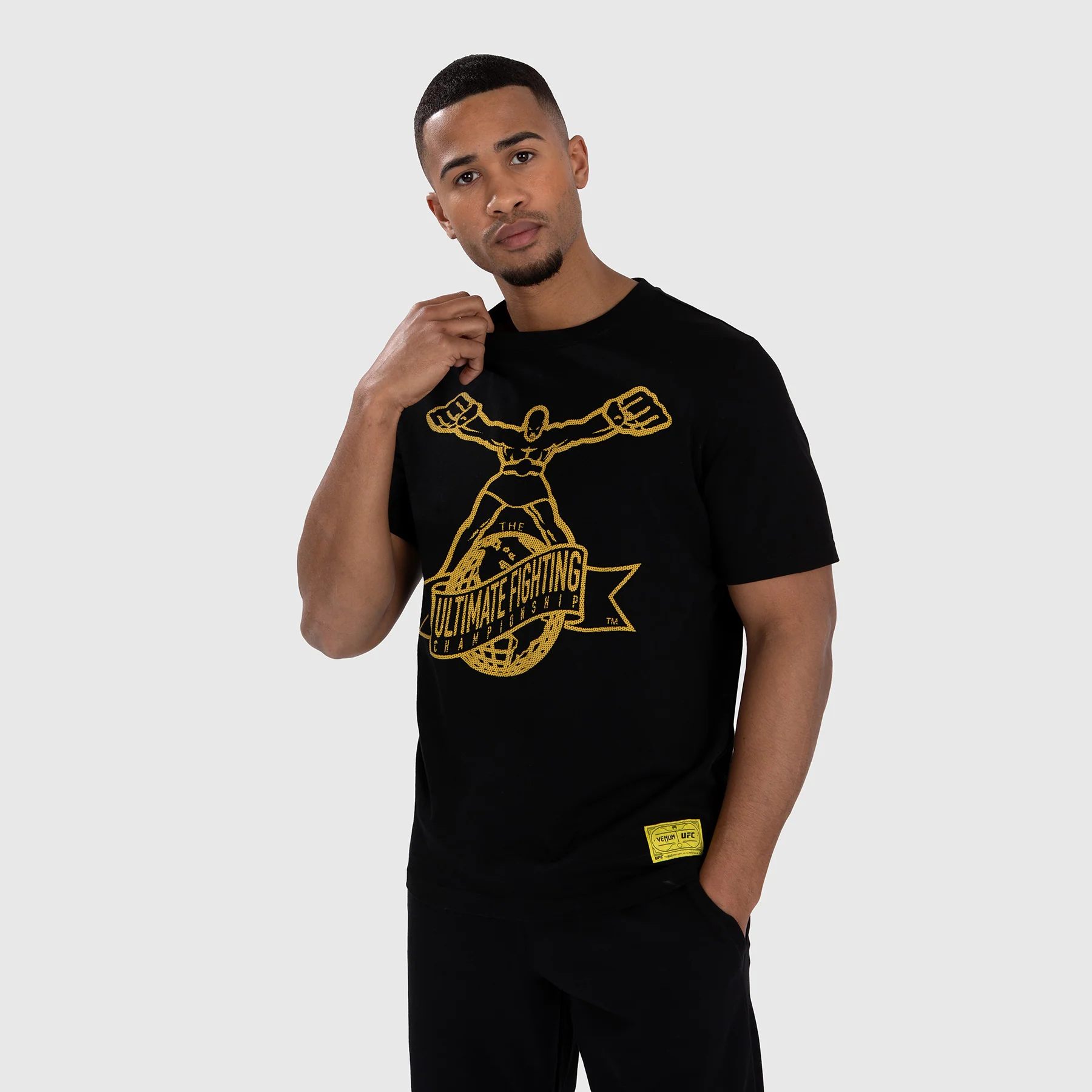 UFC by Venum Ulti-Man Camiseta - Negro/Amarillo - Image 5