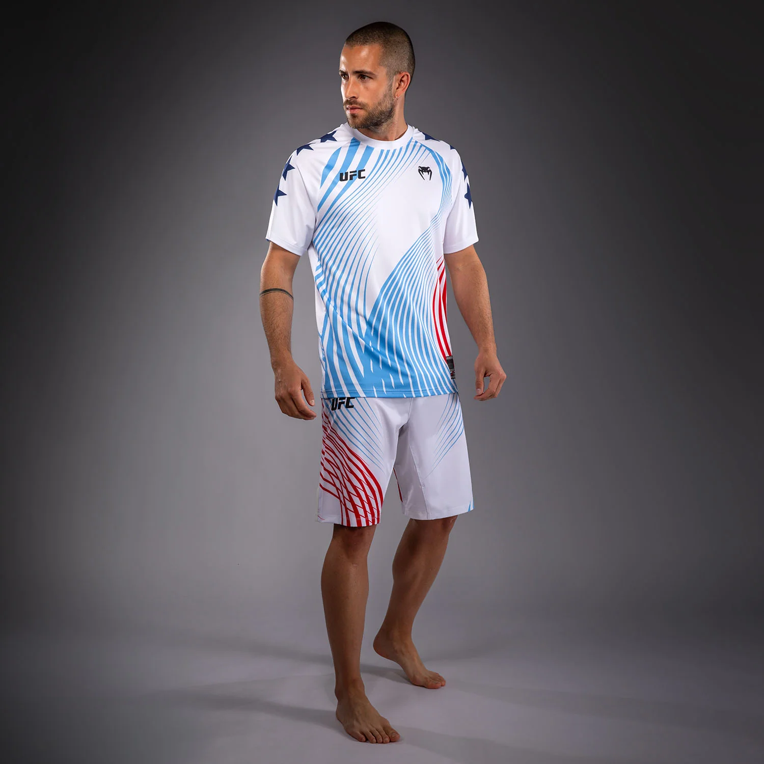 Official UFC Freedom 250 by Venum Authentic Fight Night Walkout Jersey para hombre - Blanco - Image 2