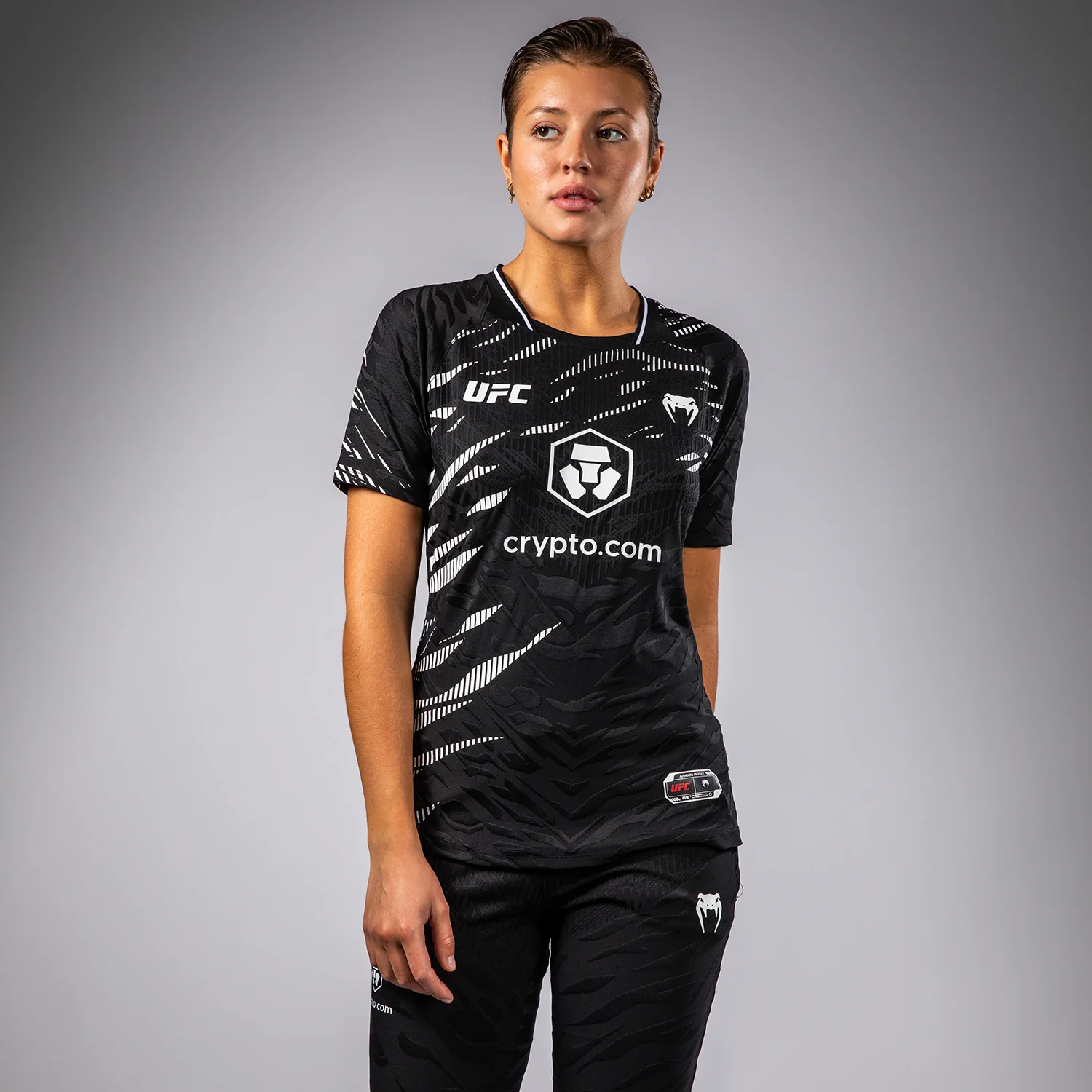 UFC Fusion by Venum Authentic Fight Night Camiseta de Salida para Mujer - Negro