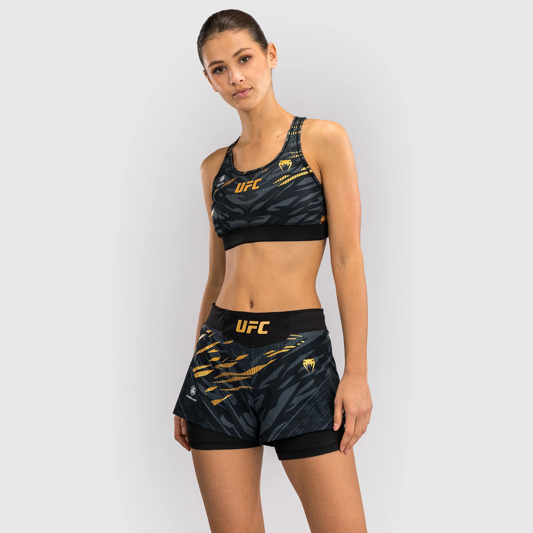 UFC Fusion by Venum Authentic Fight Night Shorts de Lucha para Mujer - Champion - Image 3