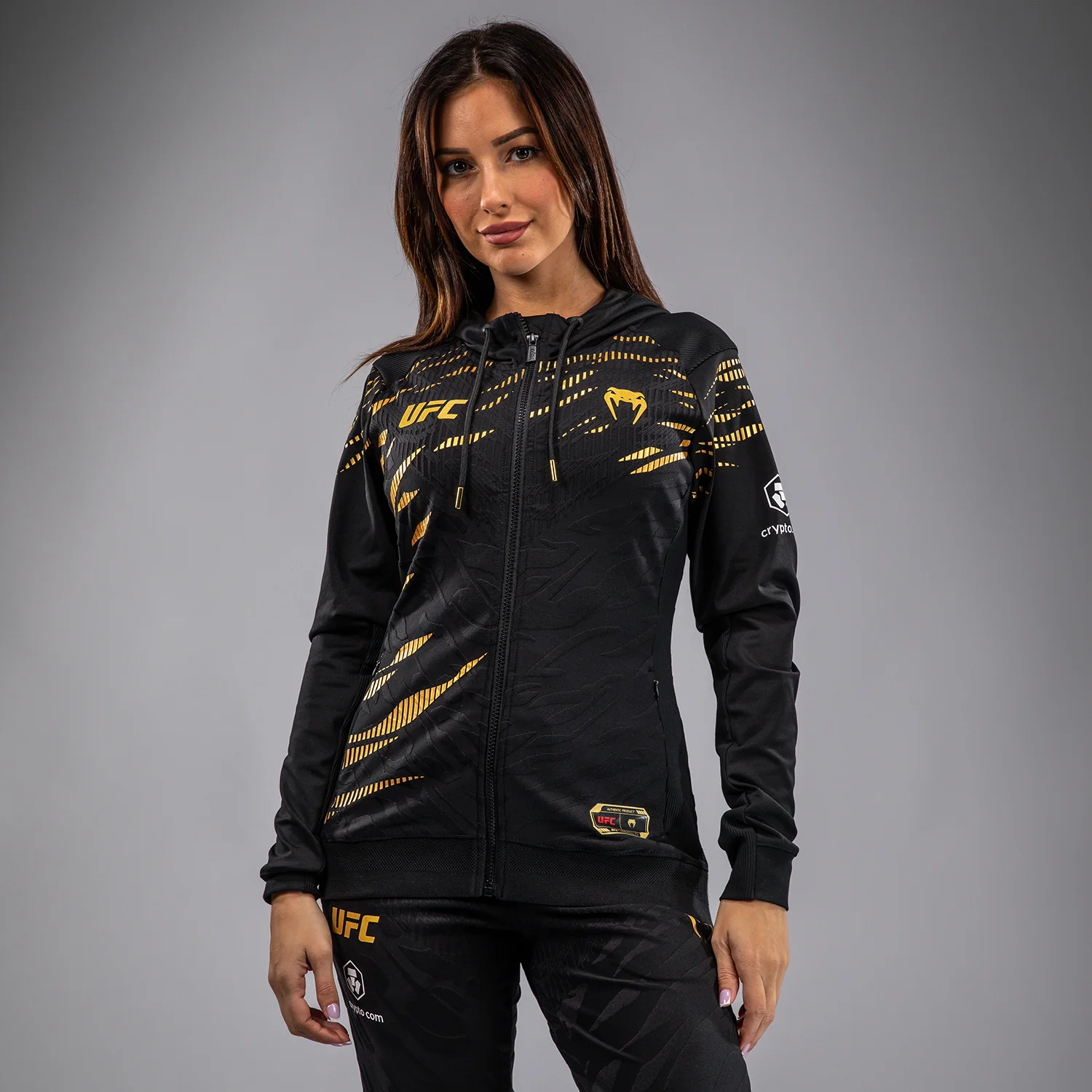 UFC Fusion by Venum Authentic Fight Night Sudadera con Capucha para Mujer - Champion