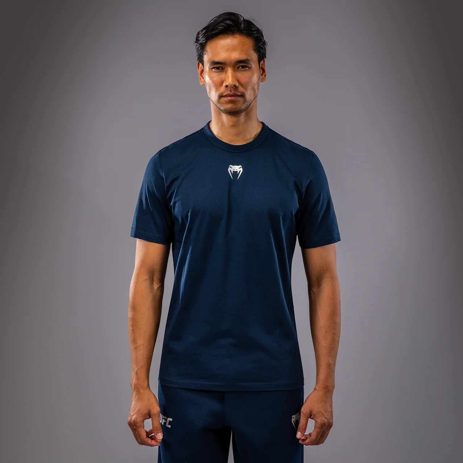 UFC Fusion by Venum Fight Week Camiseta de Manga Corta para Hombre - Solid Azul oceánico