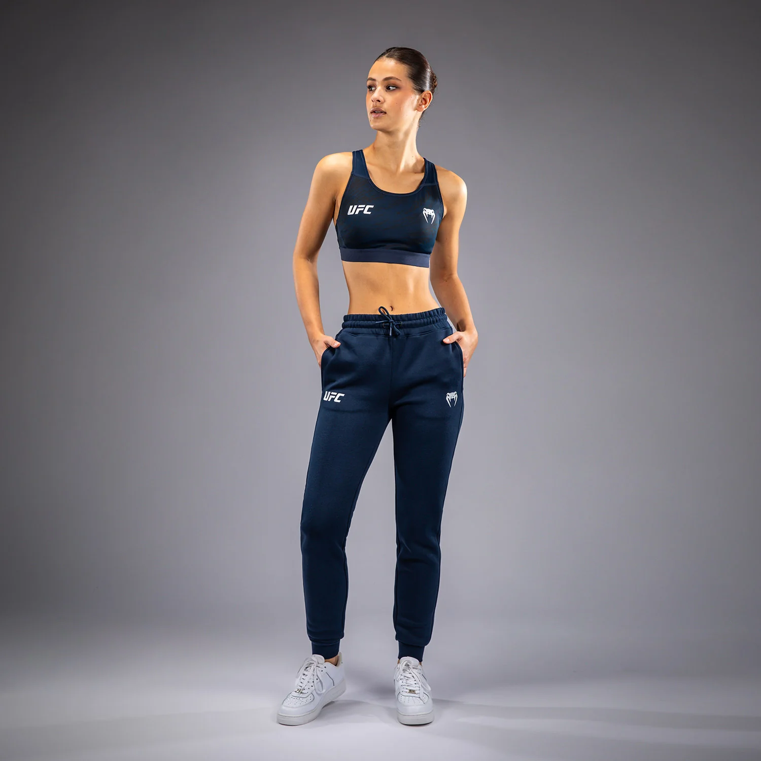UFC Fusion by Venum Fight Week Pantalón de Algodón para Mujer - Solid Azul oceánico