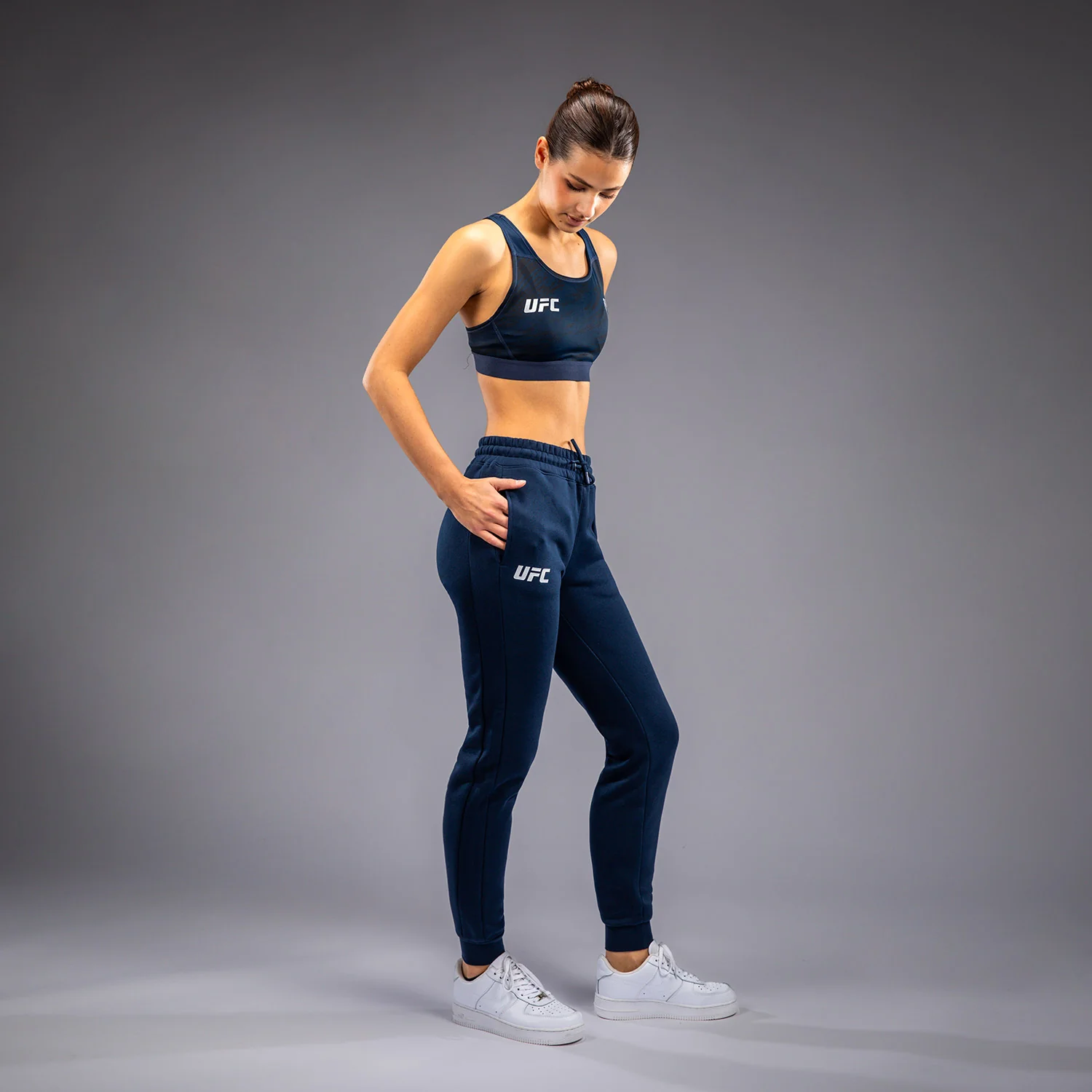 UFC Fusion by Venum Fight Week Pantalón de Algodón para Mujer - Solid Azul oceánico - Image 4