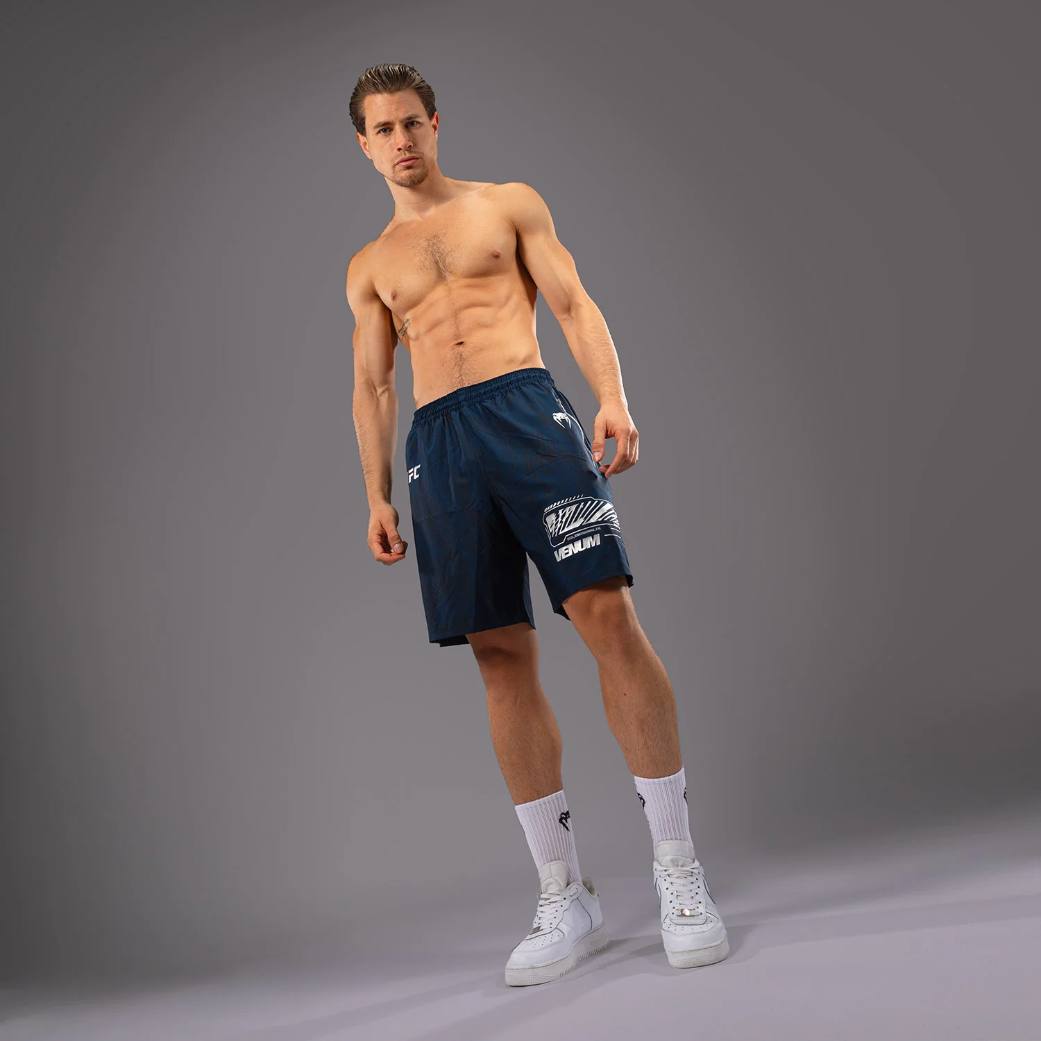 UFC Fusion by Venum Fight Week Shorts de Rendimiento para Hombre - Azul oceánico - Image 7