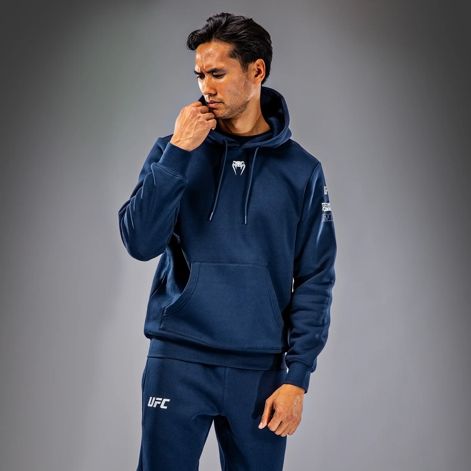 UFC Fusion by Venum Fight Week Sudadera con Capucha para Hombre - Solid Azul oceánico - Image 3