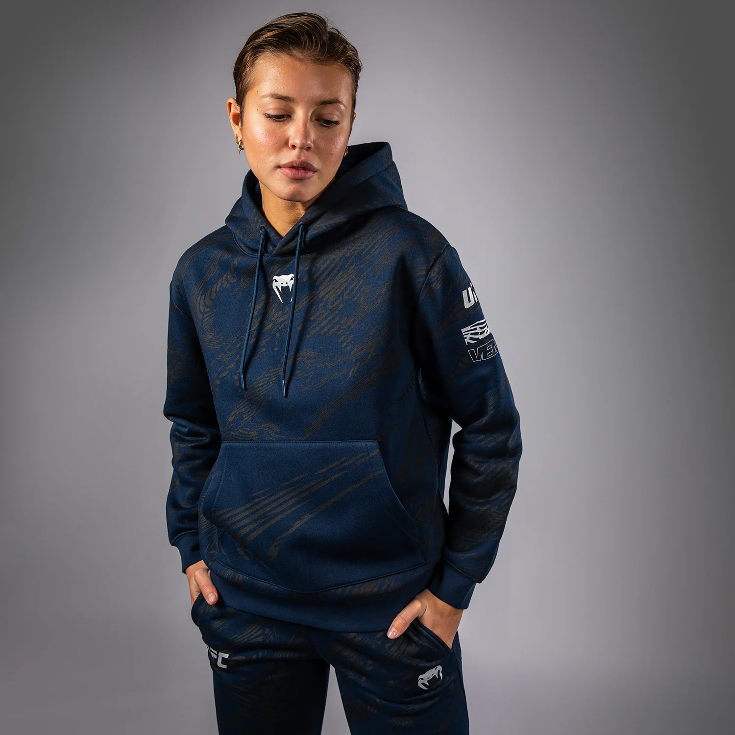UFC Fusion by Venum Fight Week Sudadera con Capucha para Mujer - Azul oceánico - Image 4