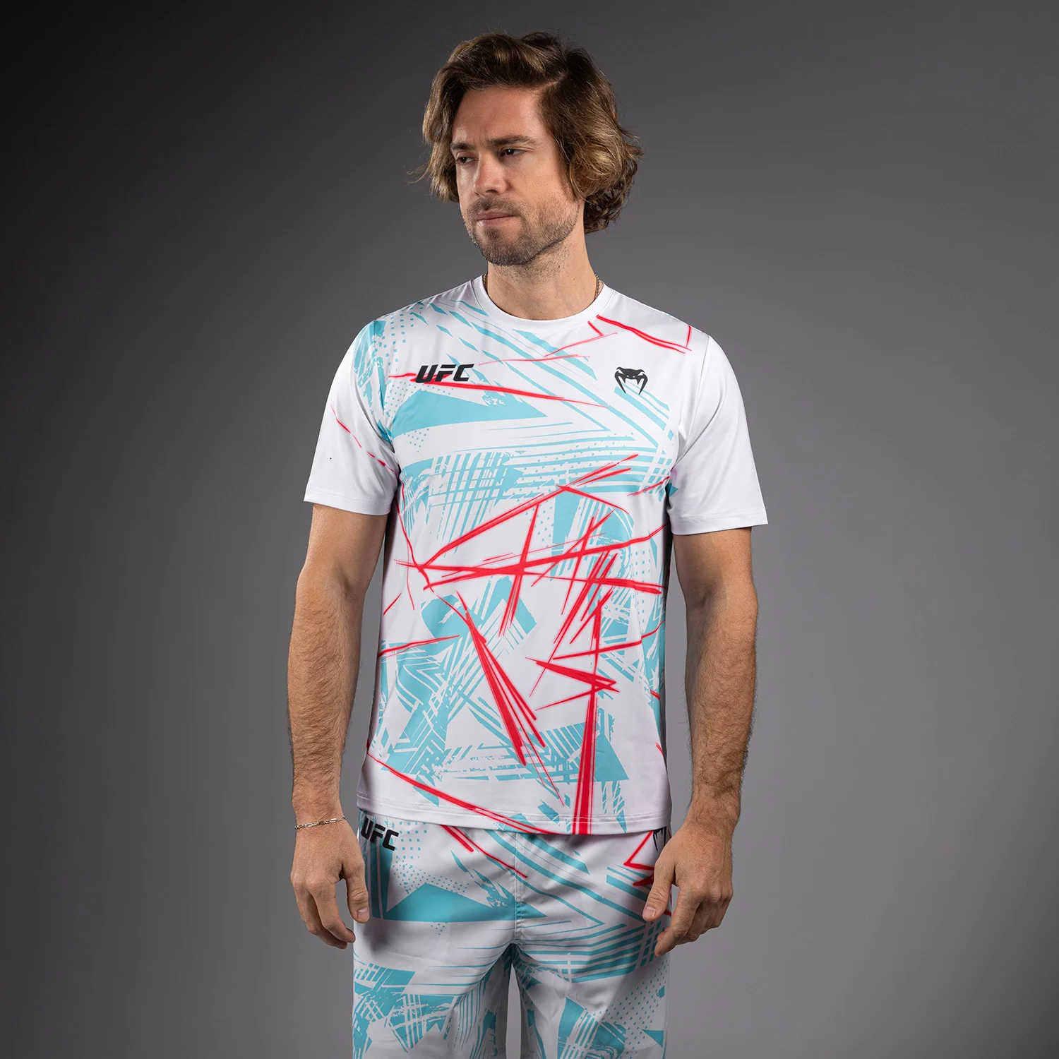 UFC Fusion By Venum Miami Edition Fight Week Camiseta Dry-Tech para hombre - Blanca