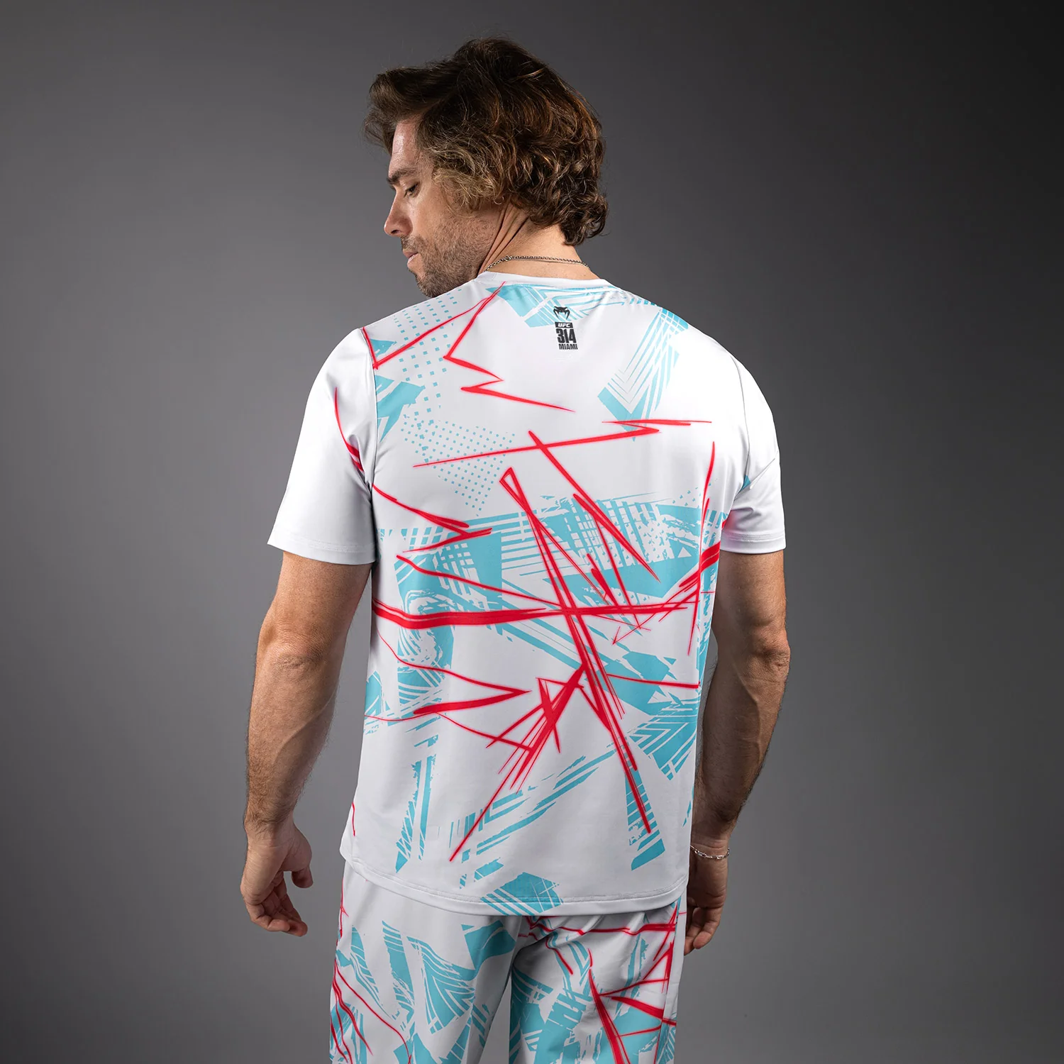 UFC Fusion By Venum Miami Edition Fight Week Camiseta Dry-Tech para hombre - Blanca - Image 3