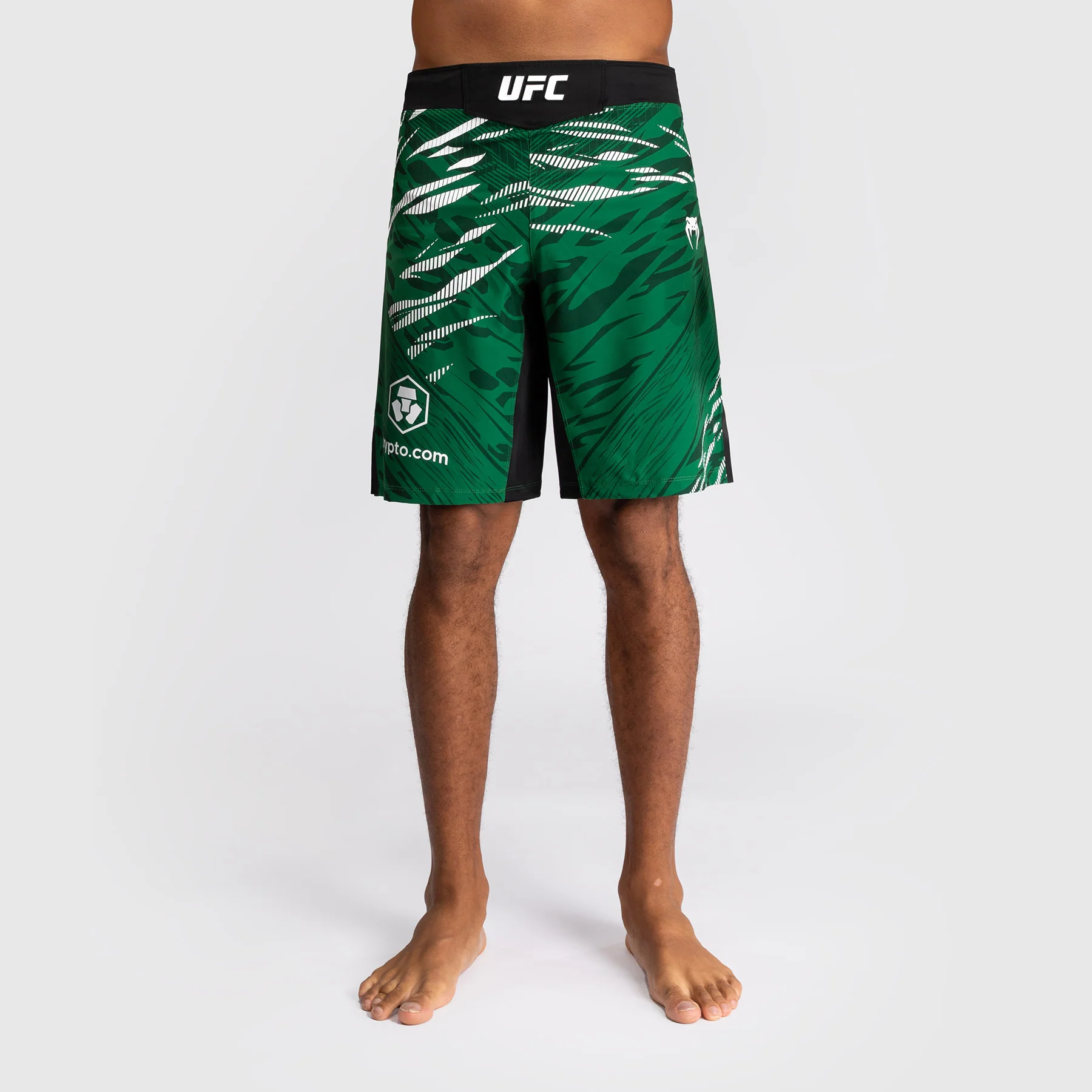 UFC Fusion by Venum Personalizados Authentic Fight Night Shorts de Lucha para Hombre - Ajuste Largo - Verde - Image 2
