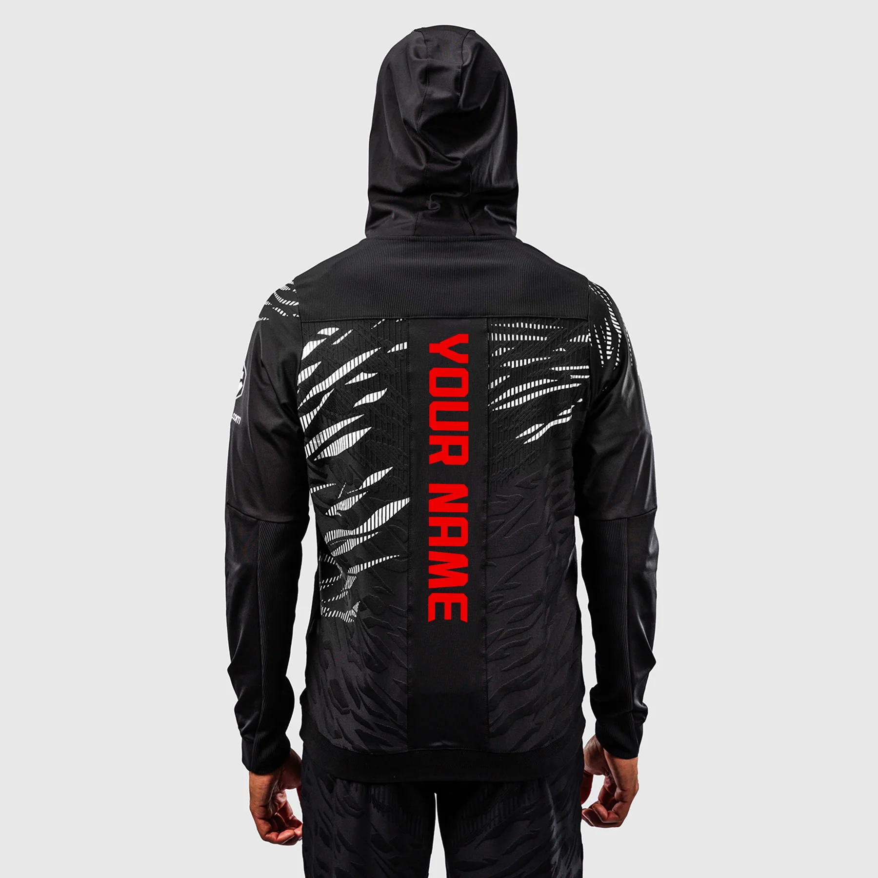 UFC Fusion by Venum Personalizados Authentic Fight Night Sudadera con Capucha para Hombre - Negro