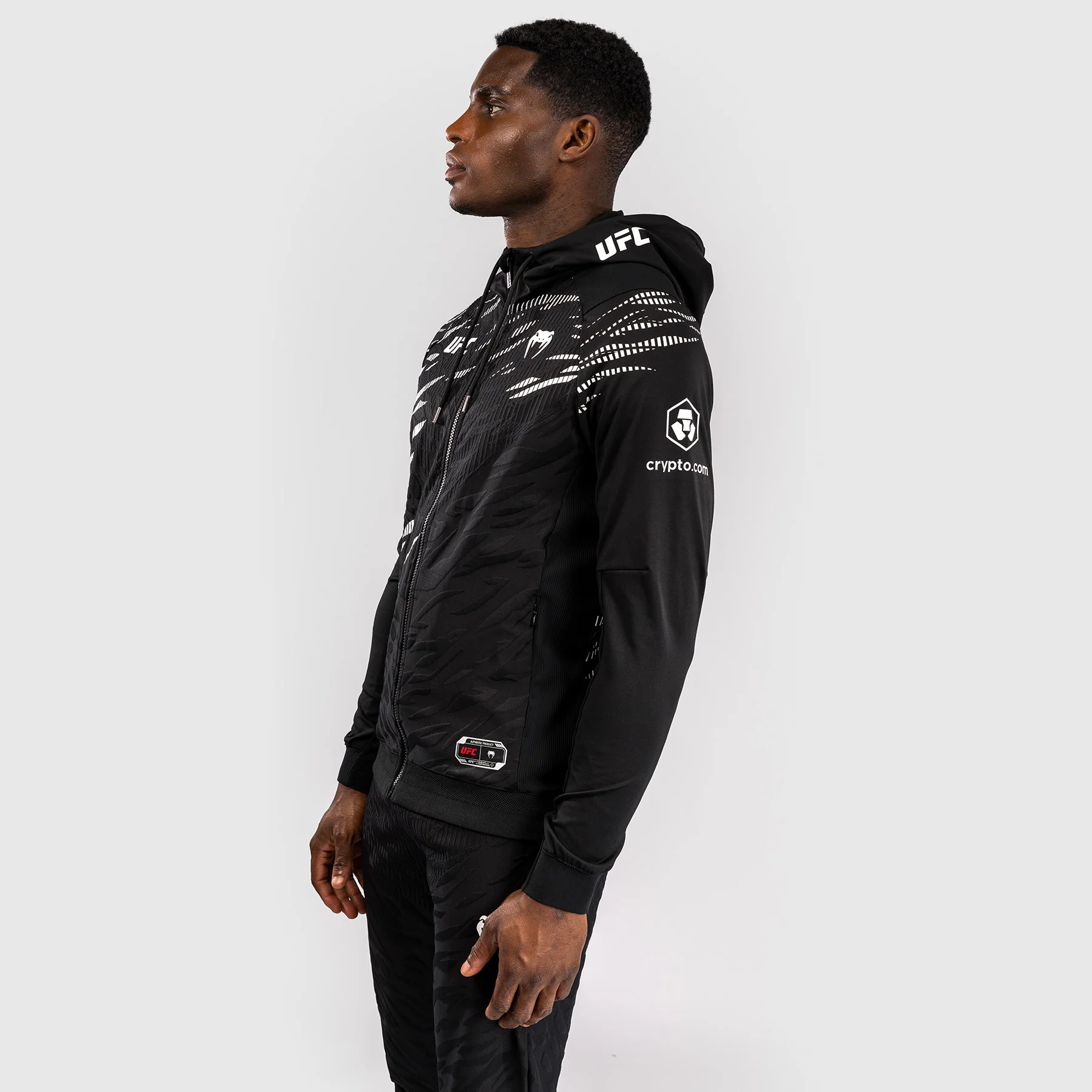 UFC Fusion by Venum Personalizados Authentic Fight Night Sudadera con Capucha para Hombre - Negro - Image 4